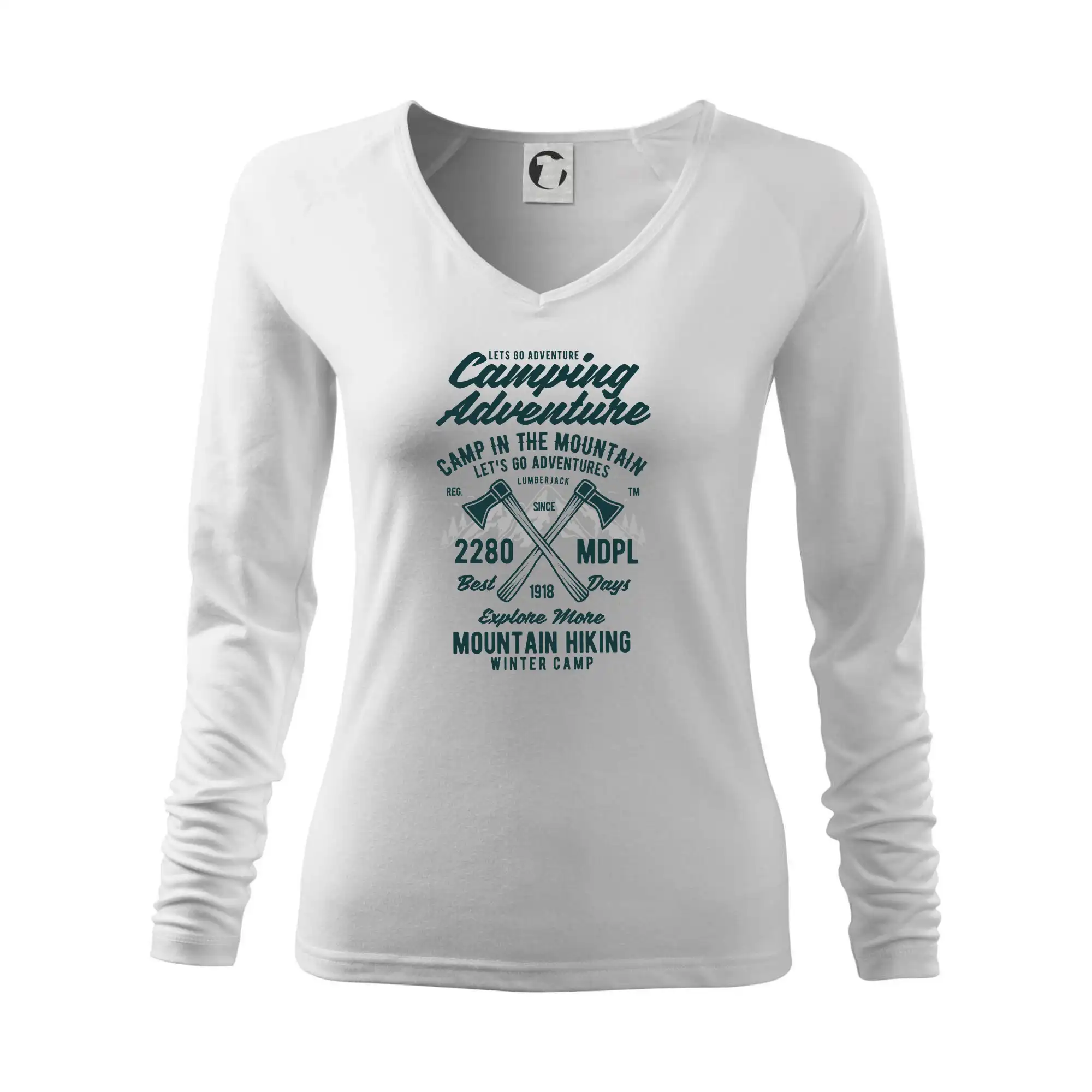 Trička na kempovanie - Camping Adventure Mountain hiking - Tričko dámske Elegance