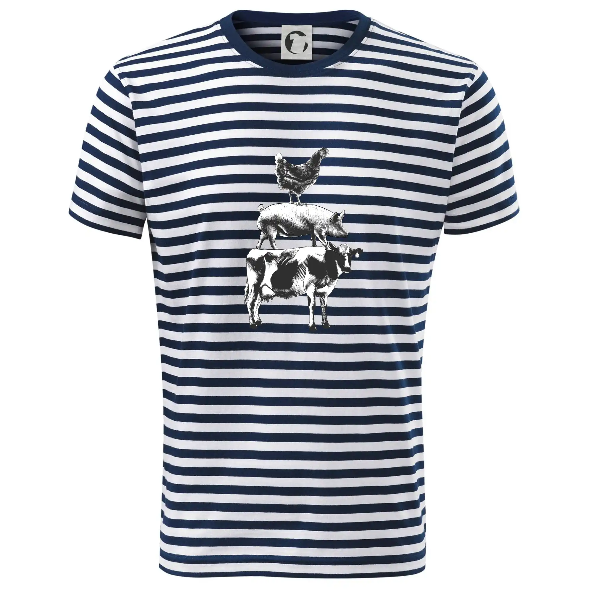 Tričká a zástery na grilovanie - Sliepky prasa krava - Tričko na vodu