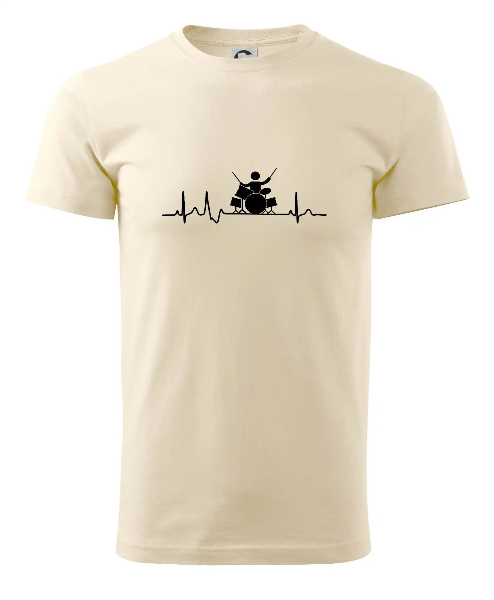 EKG bubeník - Pánske tričko nižšej gramáže