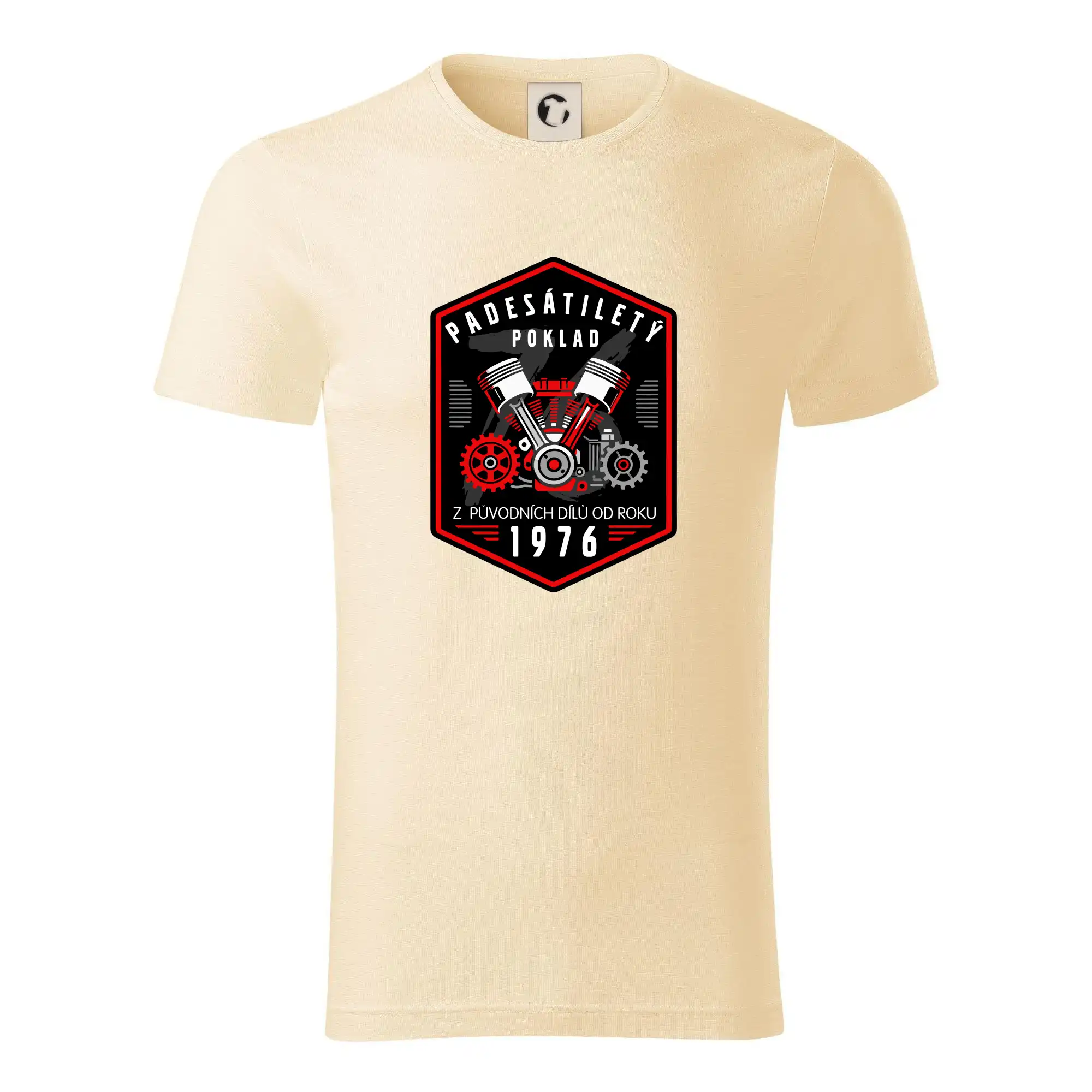 Trička s ročníkom 1976 - Padesátiletý poklad z původních dílů 1976 - Tričko z organickej bavlny