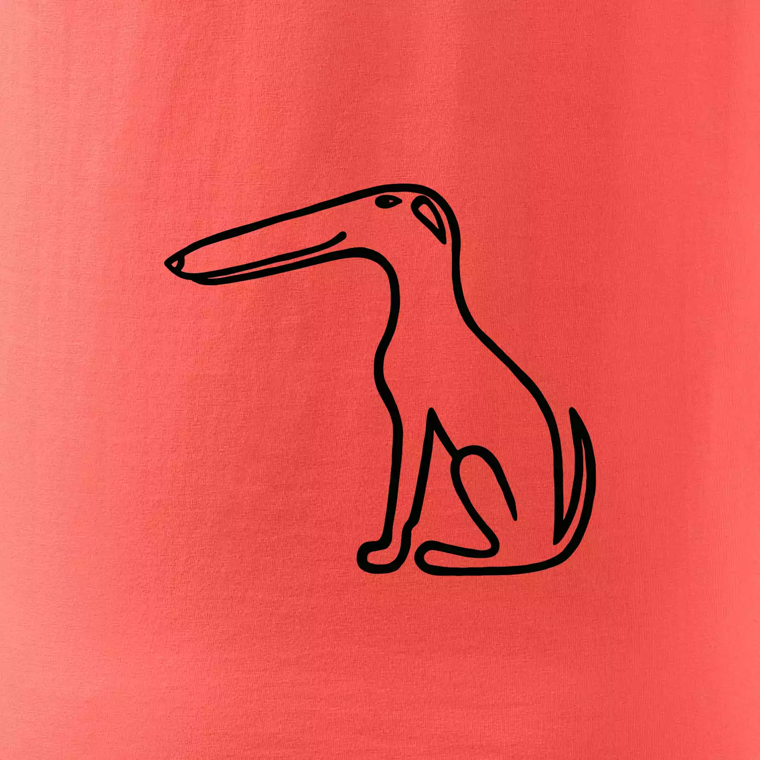 Barzoj obrys černý  (Moňas)