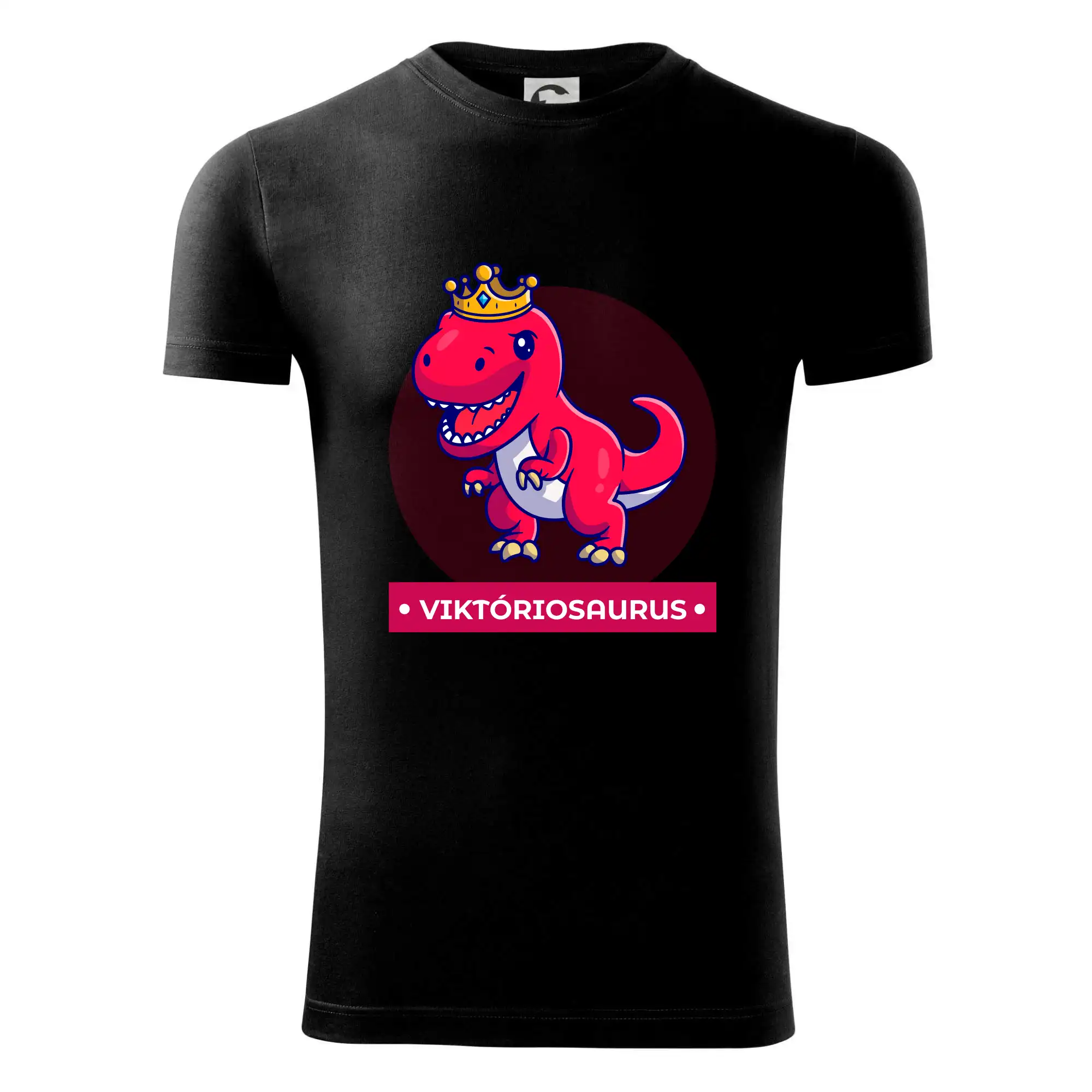Detské tričká, mikiny a body s originálnymi potlačami | Veselé motívy pre chlapcov aj dievčatá - Dinosaurie mená - červený dinosaurus - Viper FIT - Pánske zúžené tričko