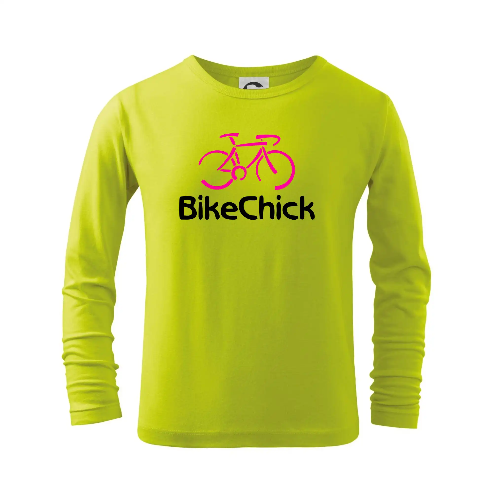 Tričko ako darček pre cyklistu - Bike Chick - Tričko detské Long Sleeve