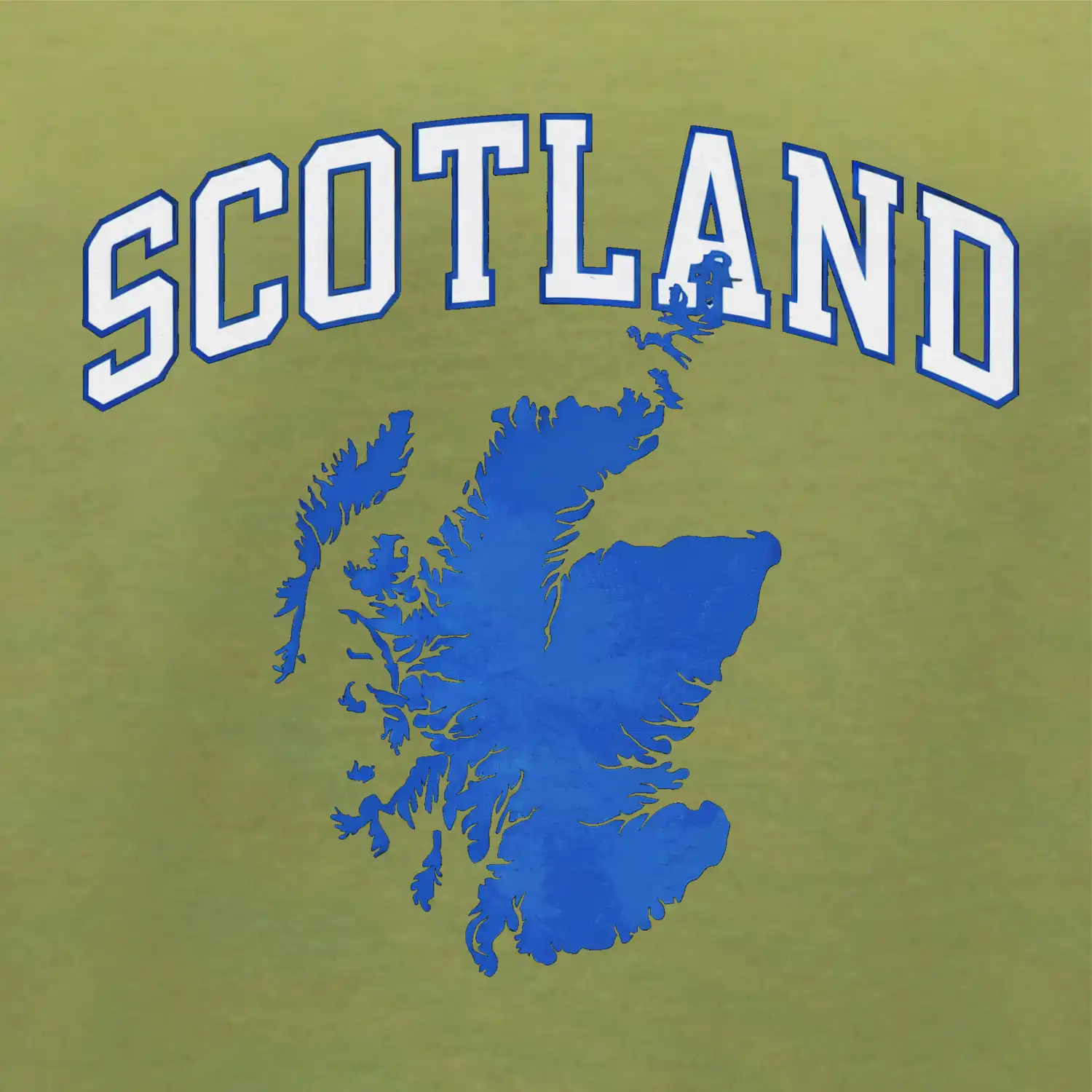 Scotland nápis s mapou