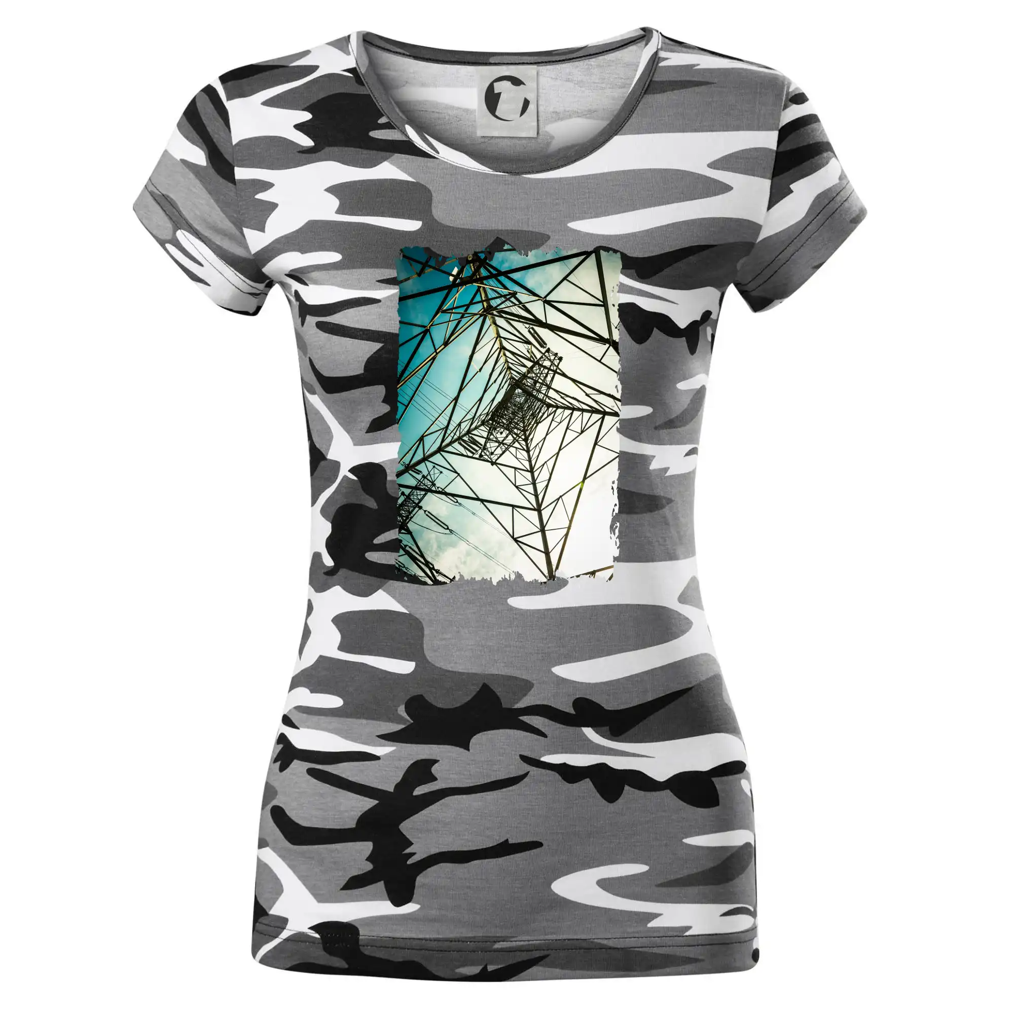 Barevné nebe - stožáry vysokého napětí