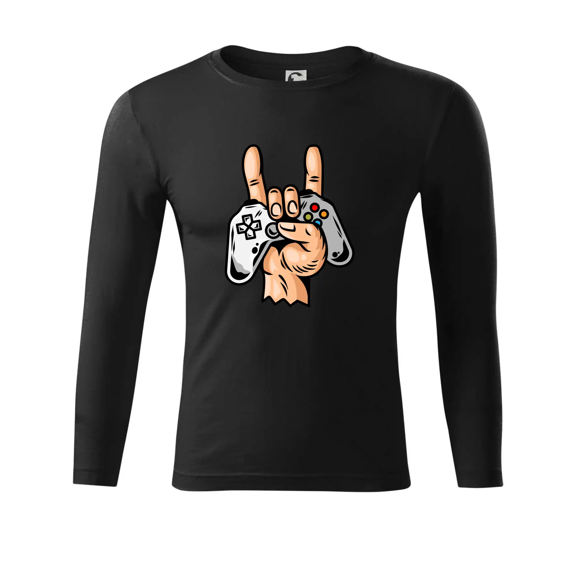 Tričká pre ajťákov - Gamer - gamepad paroháč - Tričko Progress s dlhým rukávom