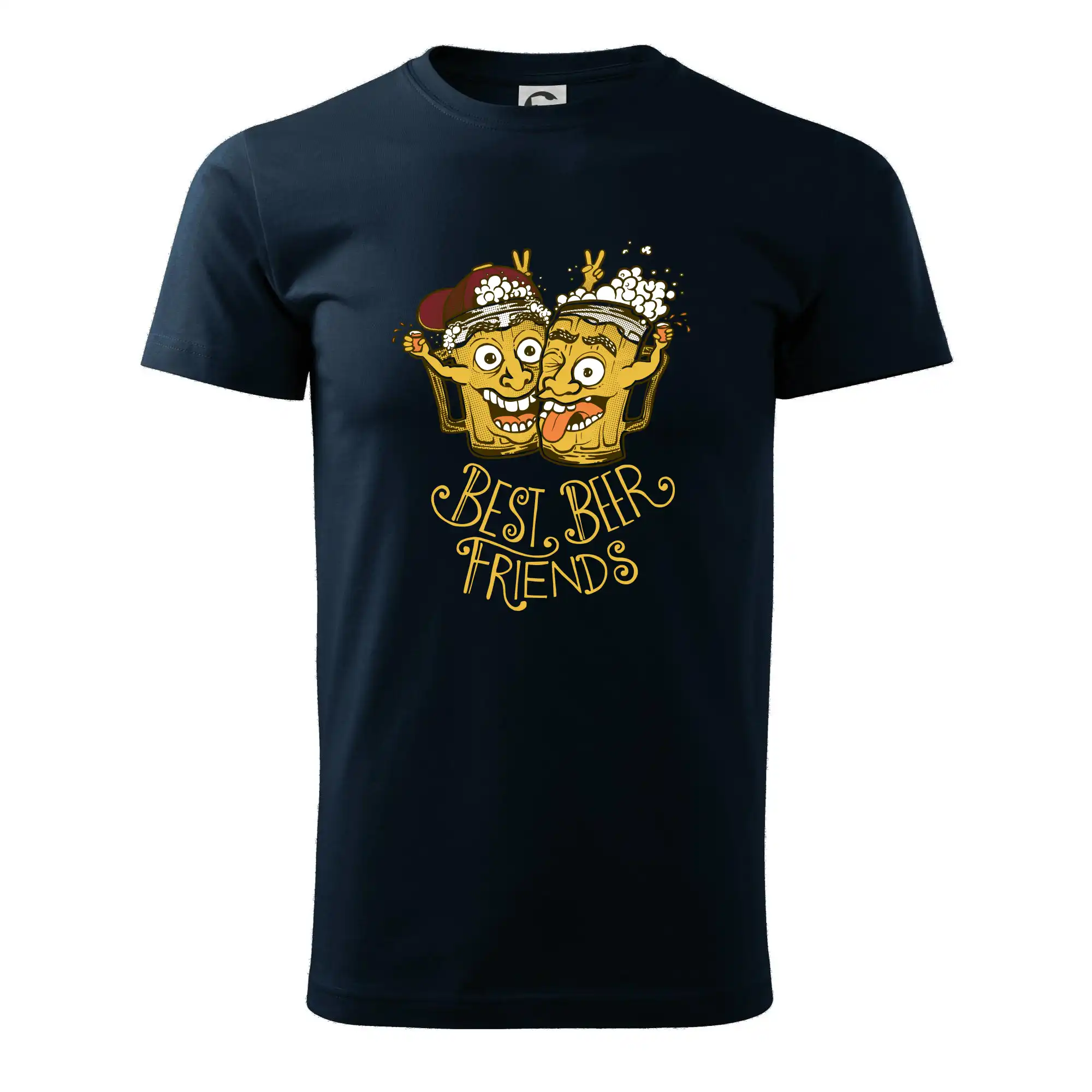 Vtipná tričká pre pivárov - Best beer friends party (Pecka design) - Pánske tričko nižšej gramáže