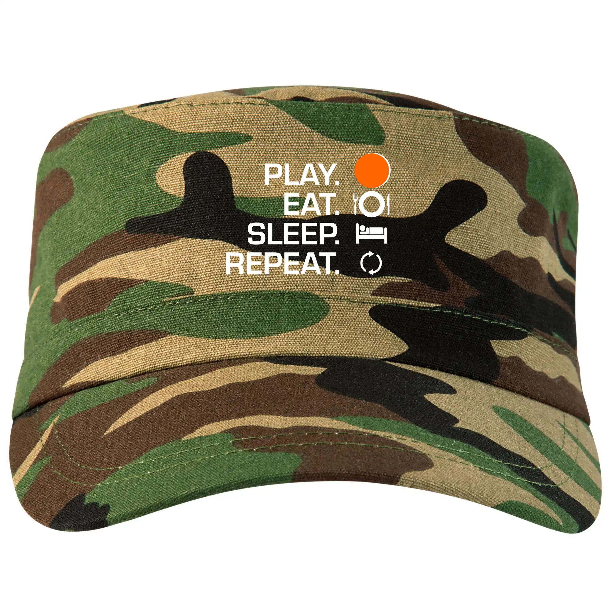 Ostatné športy - Hokejbal - Play eat sleep repeat - Šiltovka CAMO