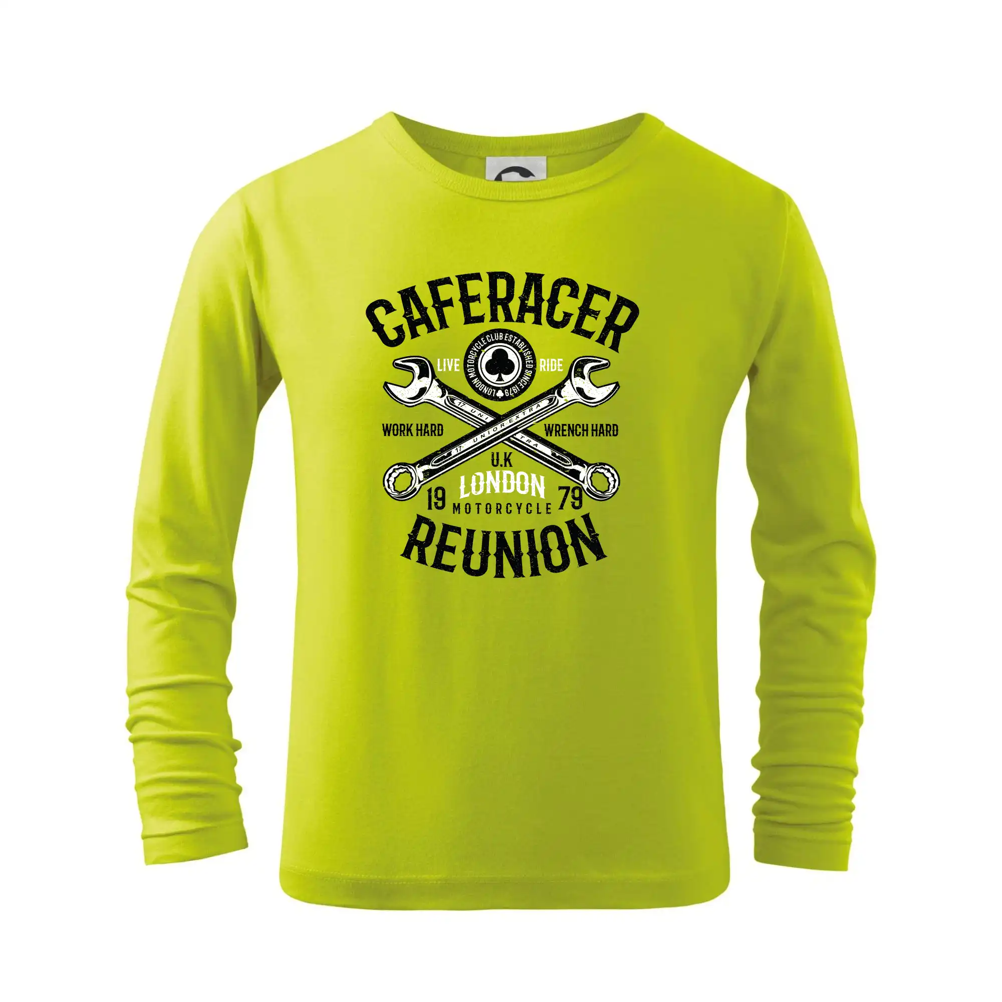 Vtipné tričká do práce - Caferacer Reunion - Tričko detské Long Sleeve