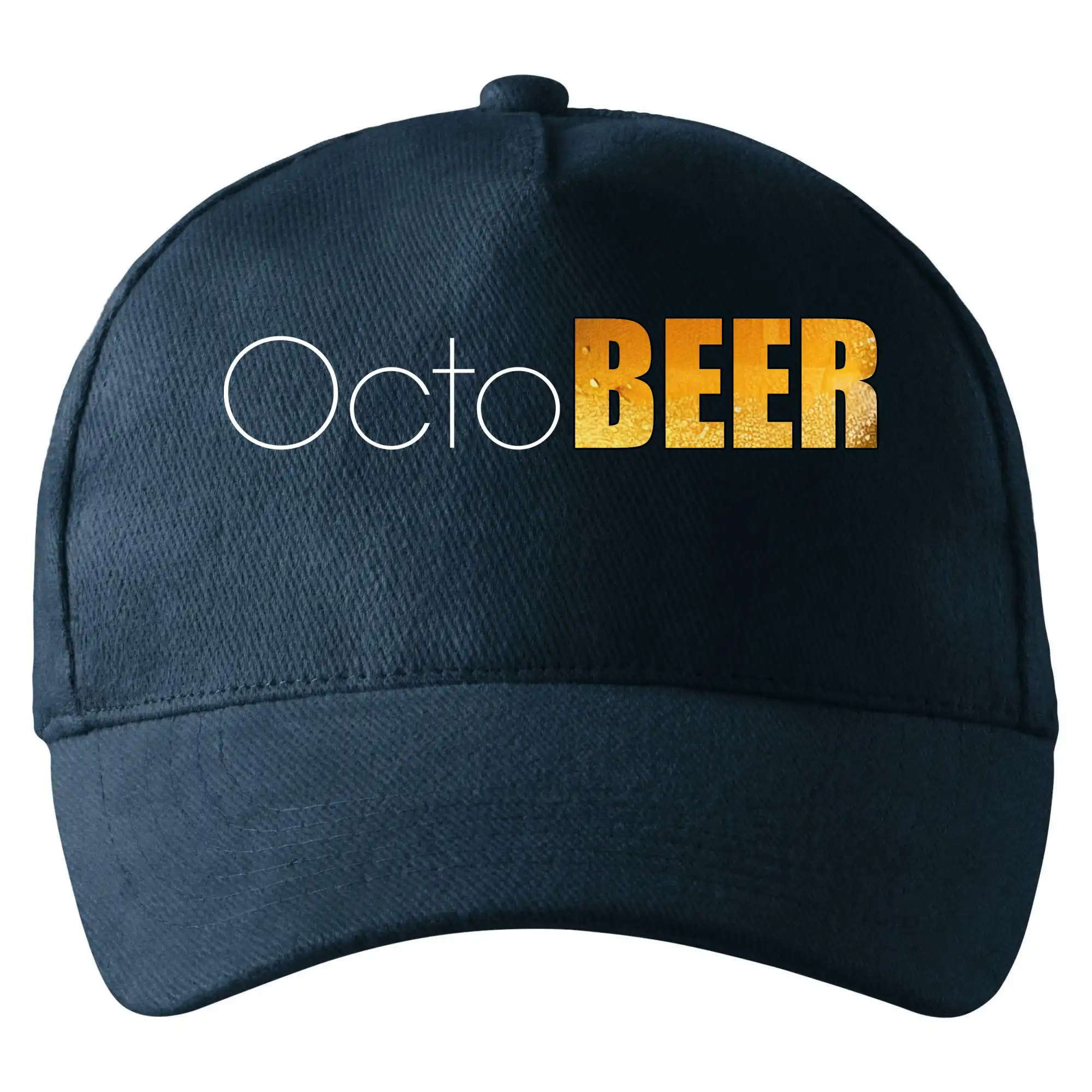 Vtipná tričká pre pivárov - Pivné mesiace - octoBEER - Šiltovka so zahnutým šiltom a mosaznou sponou