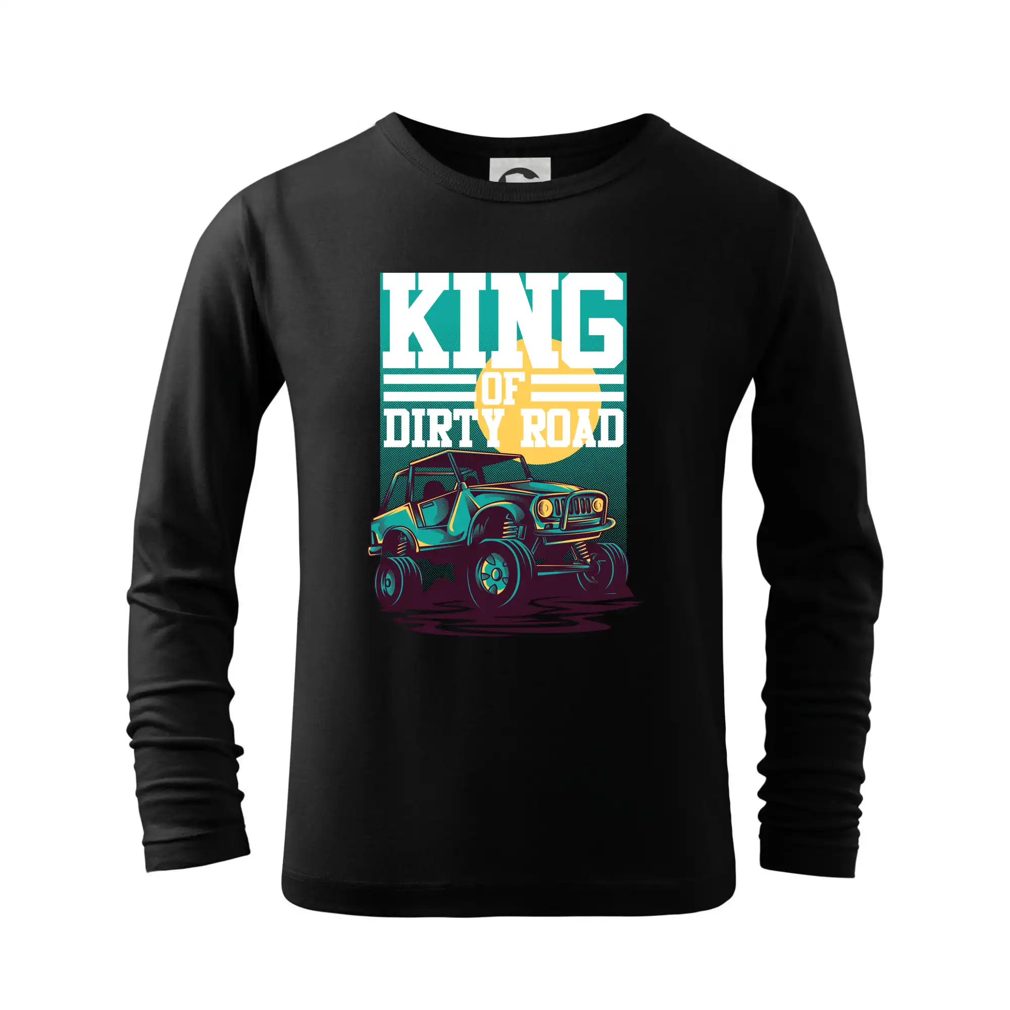 Auto tričká - King of dirty road - Tričko detské Long Sleeve