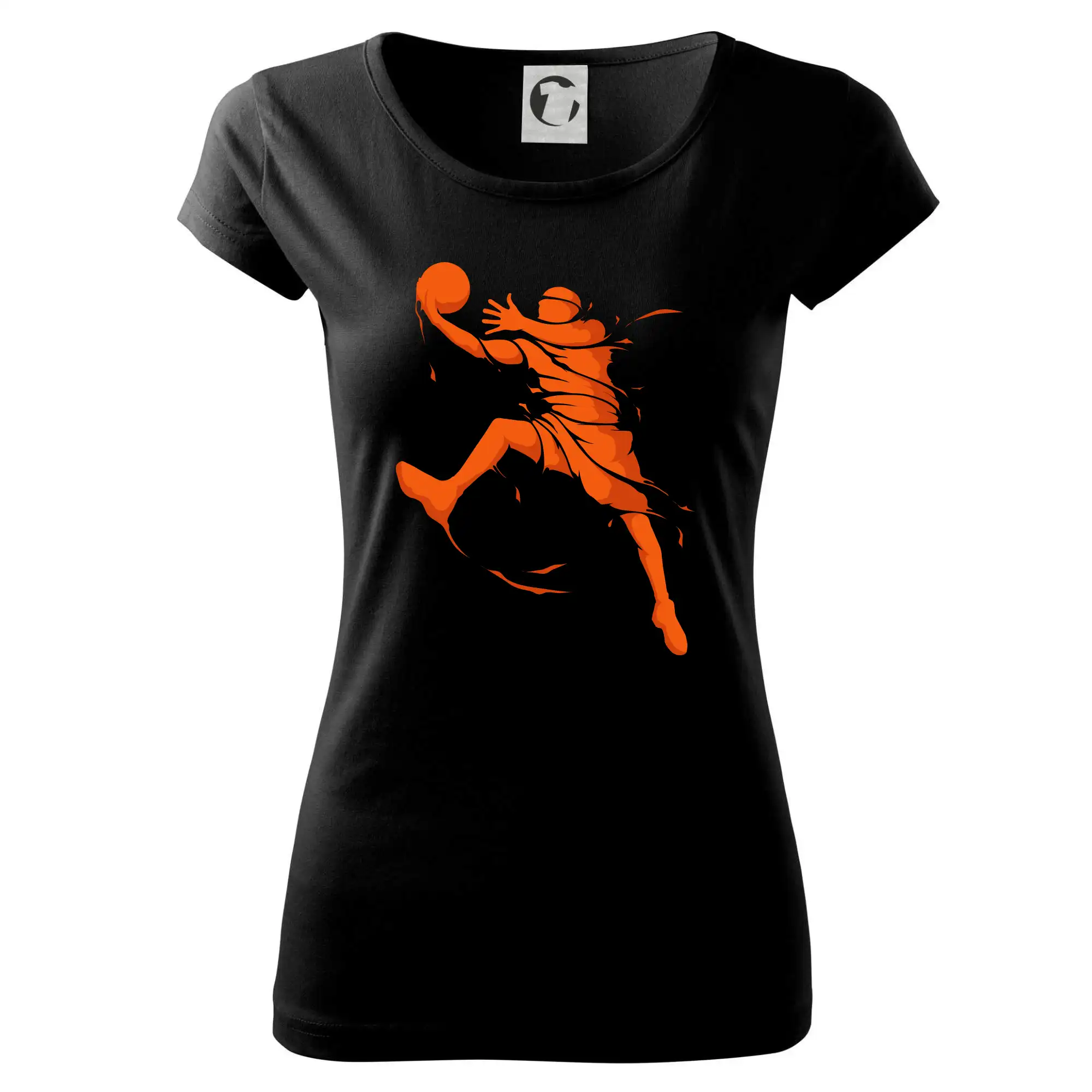 Basketbalová tričká - Basketball player splash - Dámske tričko Pure