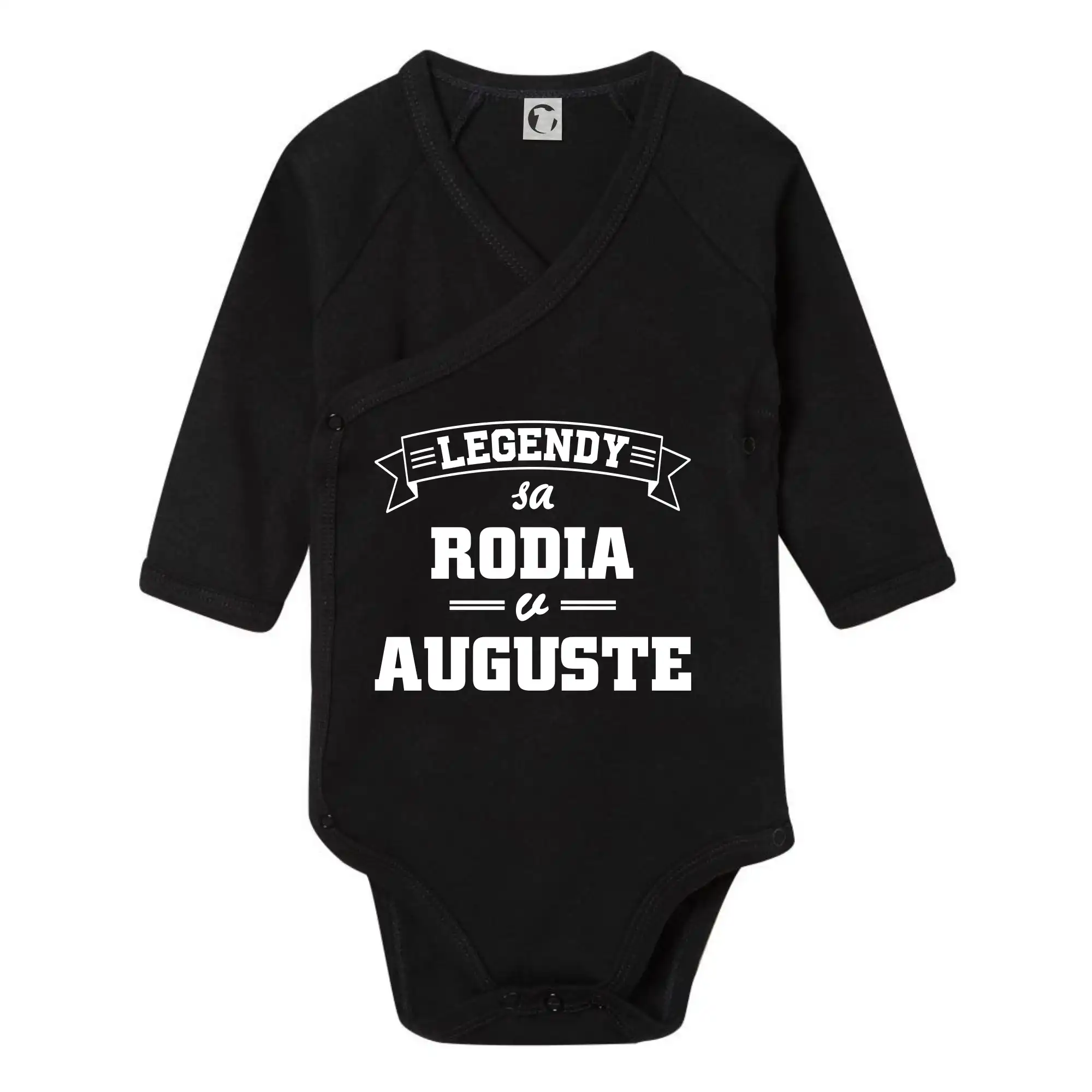 Tričká pre narodených v januáriv auguste - Legendy sa rodia v auguste - Body zavinovacie s dlhým rukávom