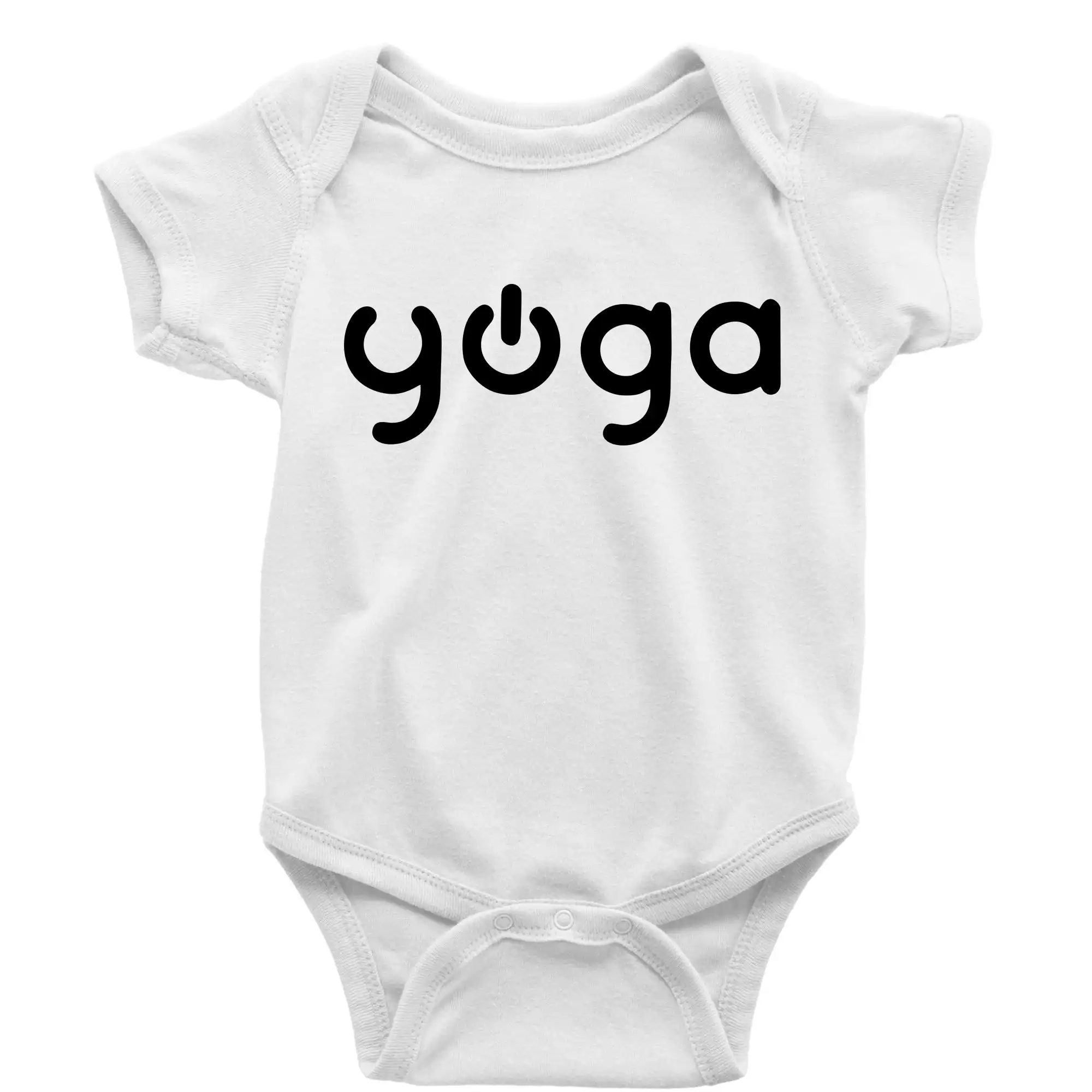 Tričká na jógu - Power yoga logo - Body dojčenské s krátkym rukávom