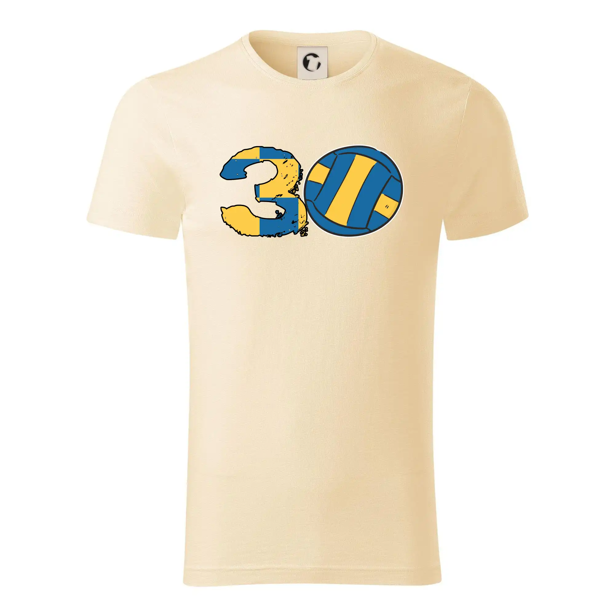 Trička na volejbal - Volejbal okrúhle narodeniny 30 - Tričko z organickej bavlny