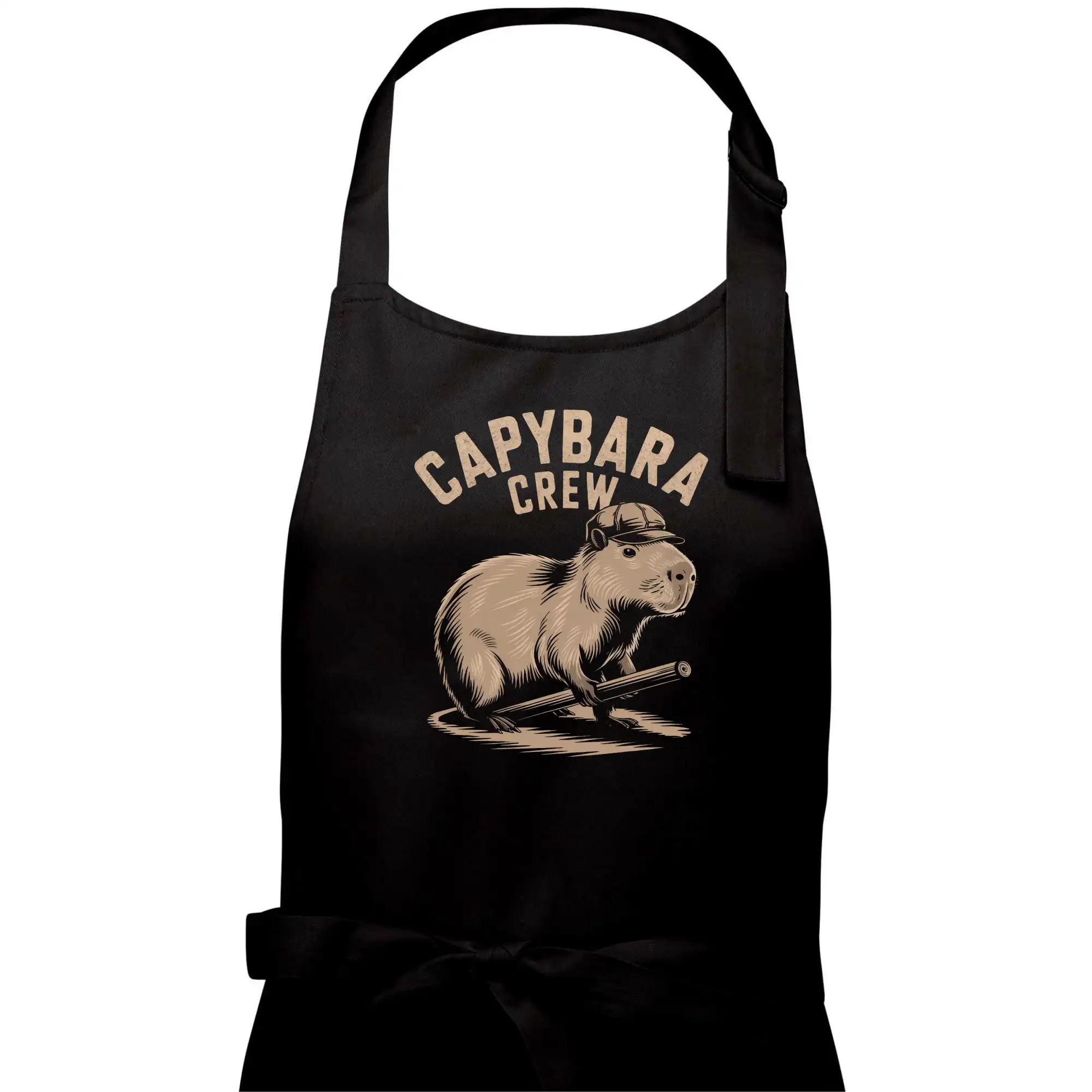 Tričká so zvieratami - Capybara crew - Pánska zástera na varenie