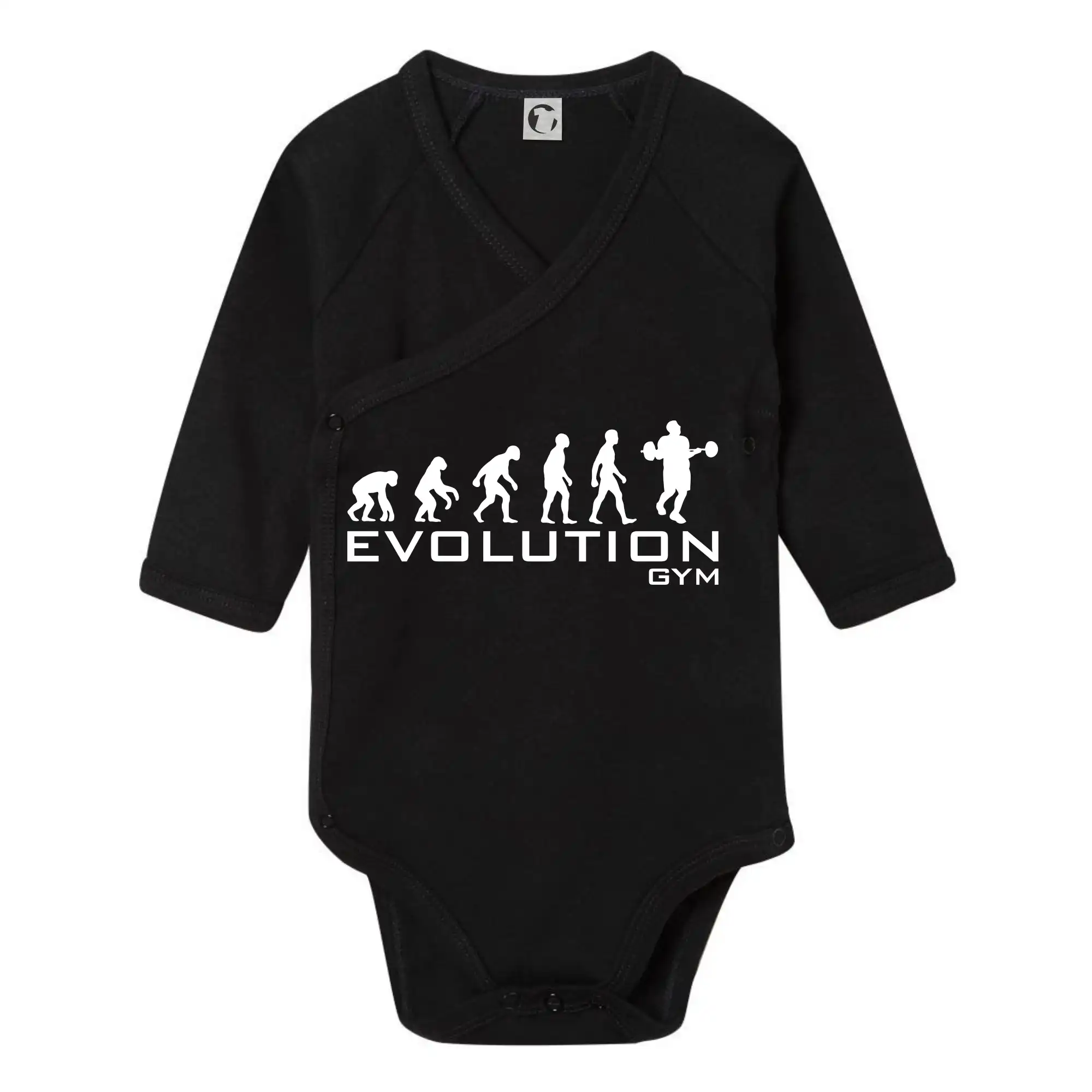 Posilňovani - Evolúcia Gym - Body zavinovacie s dlhým rukávom