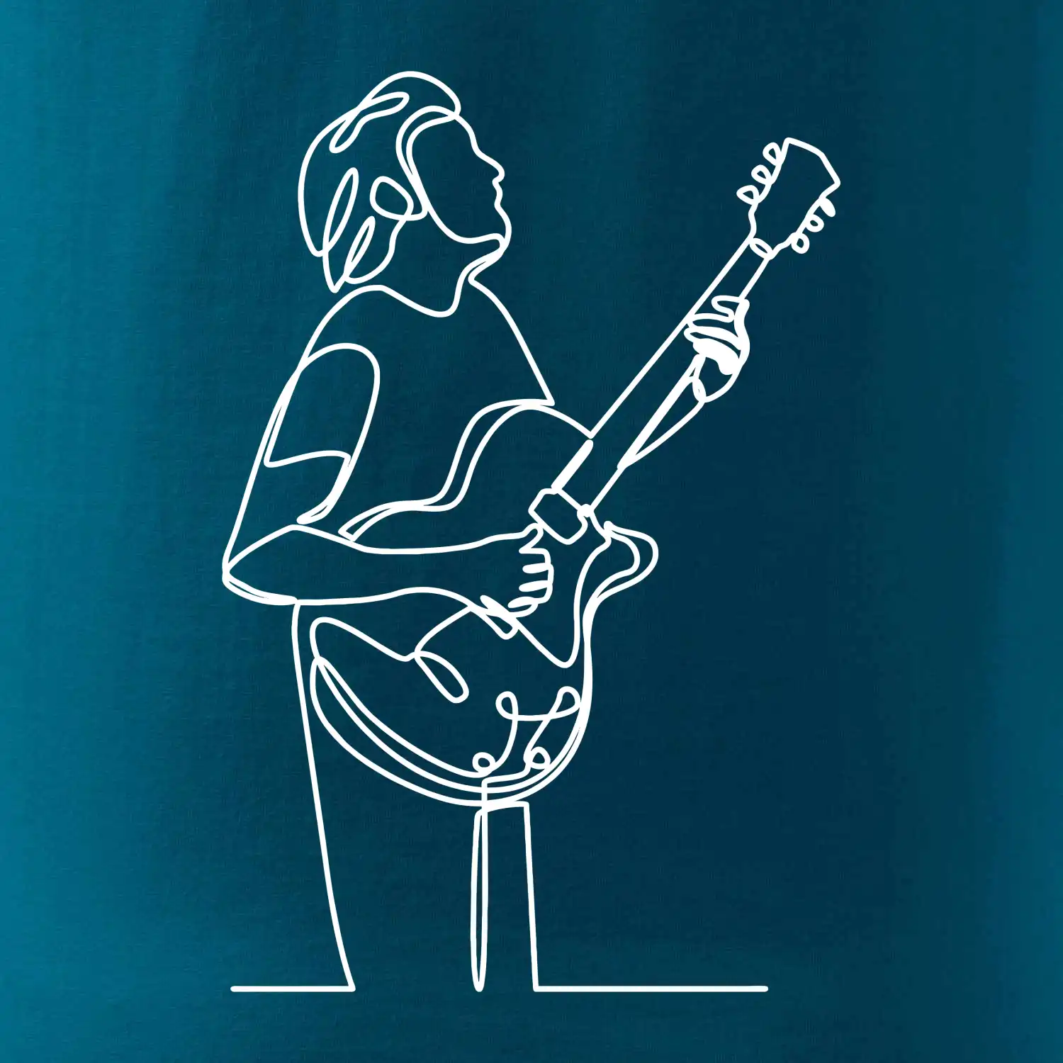 Kytarista jedním tahem