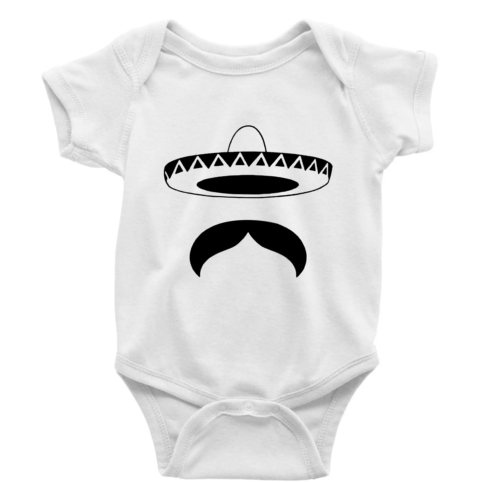 Tričká s fúzikmi - Mexican Mustache - Body dojčenské s krátkym rukávom