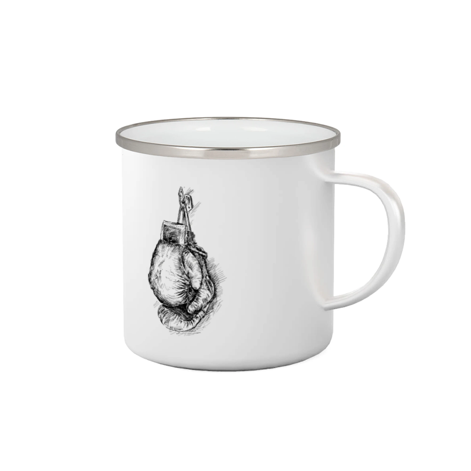 Boxerské rukavice kreslené na výšku