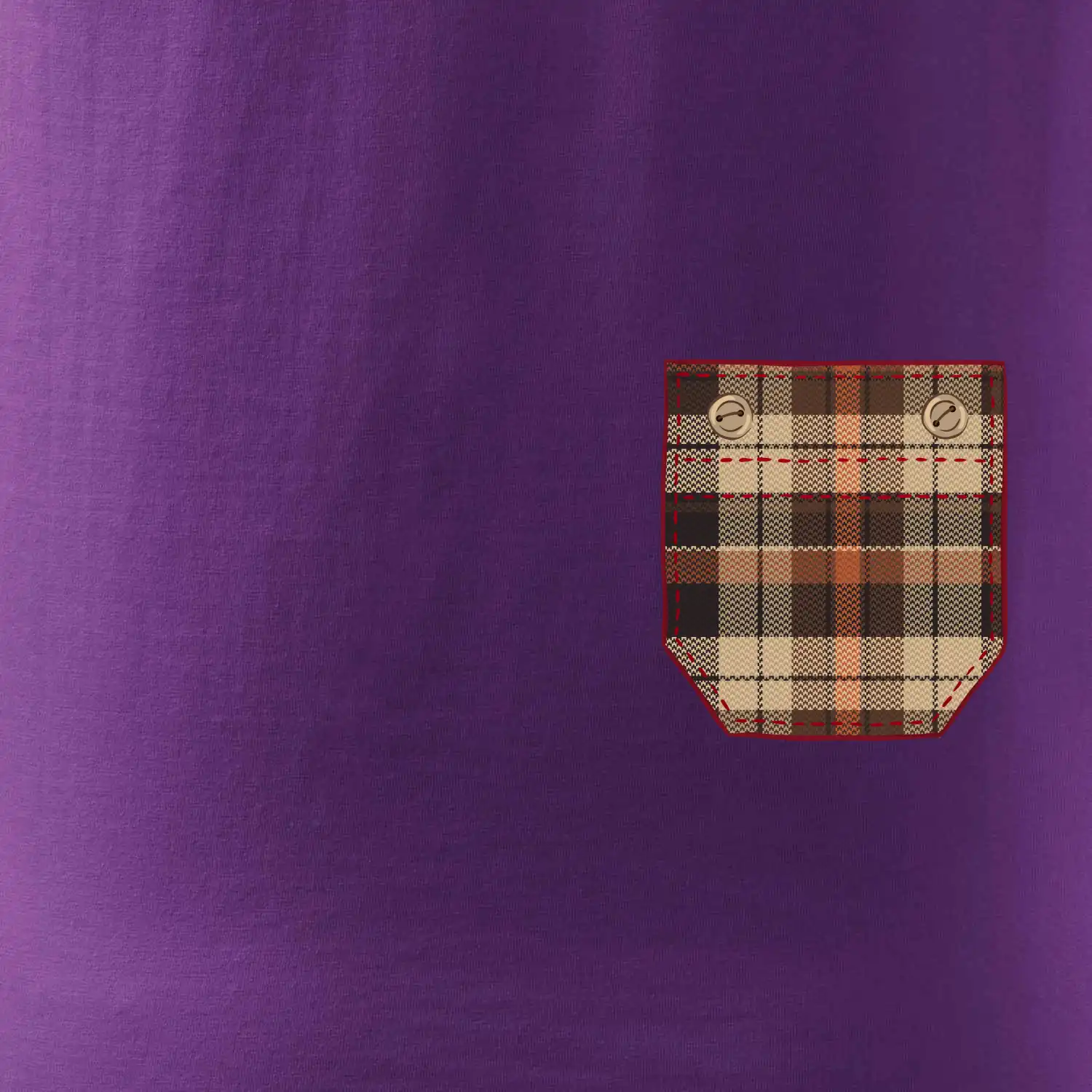 Flanelové triko hnědé