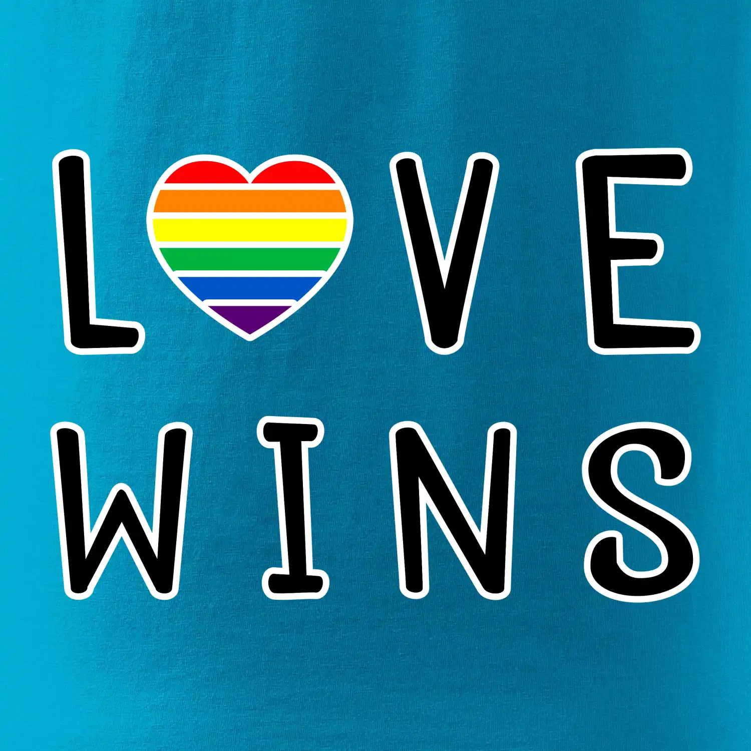 Love wins nápis