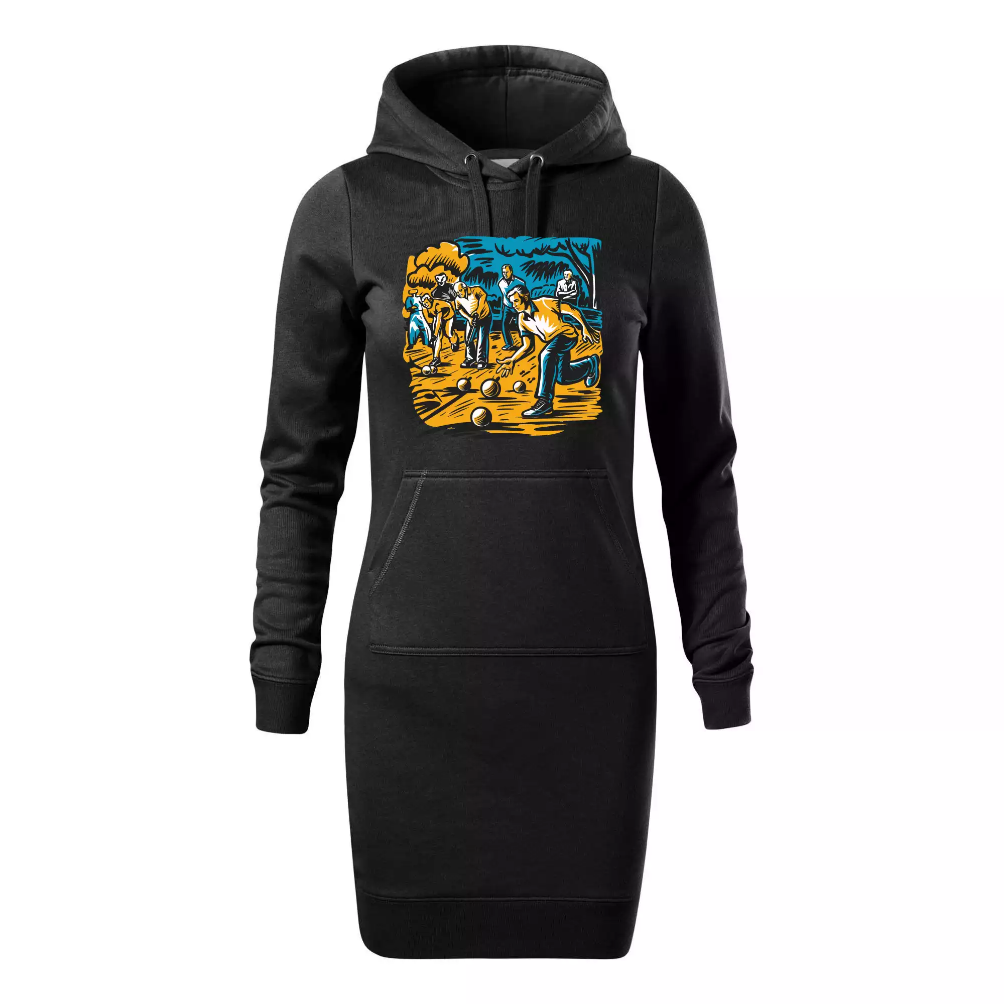 Petanque hra - modro oranžová