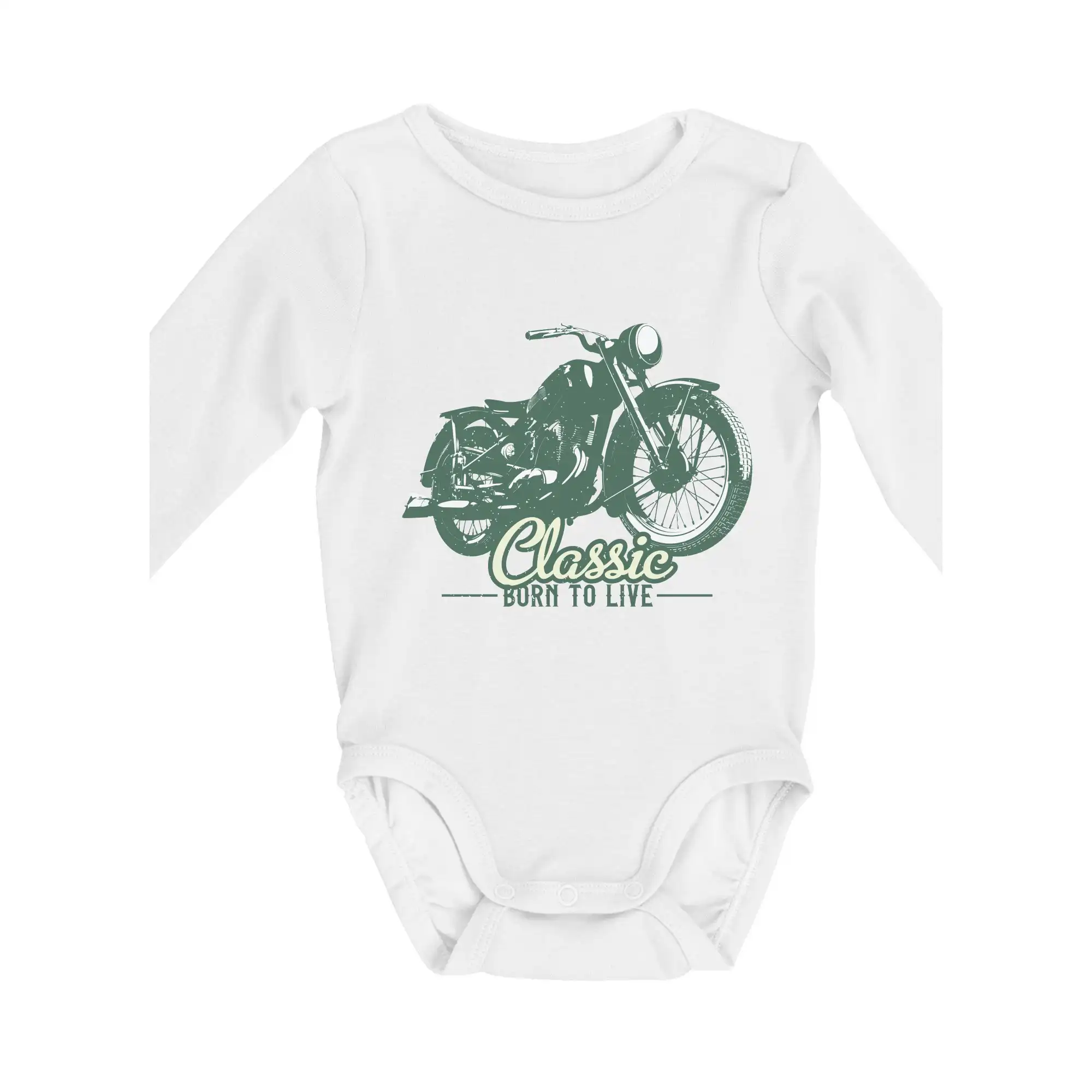 Born to live classic - Body dojčenské s dlhým rukávom