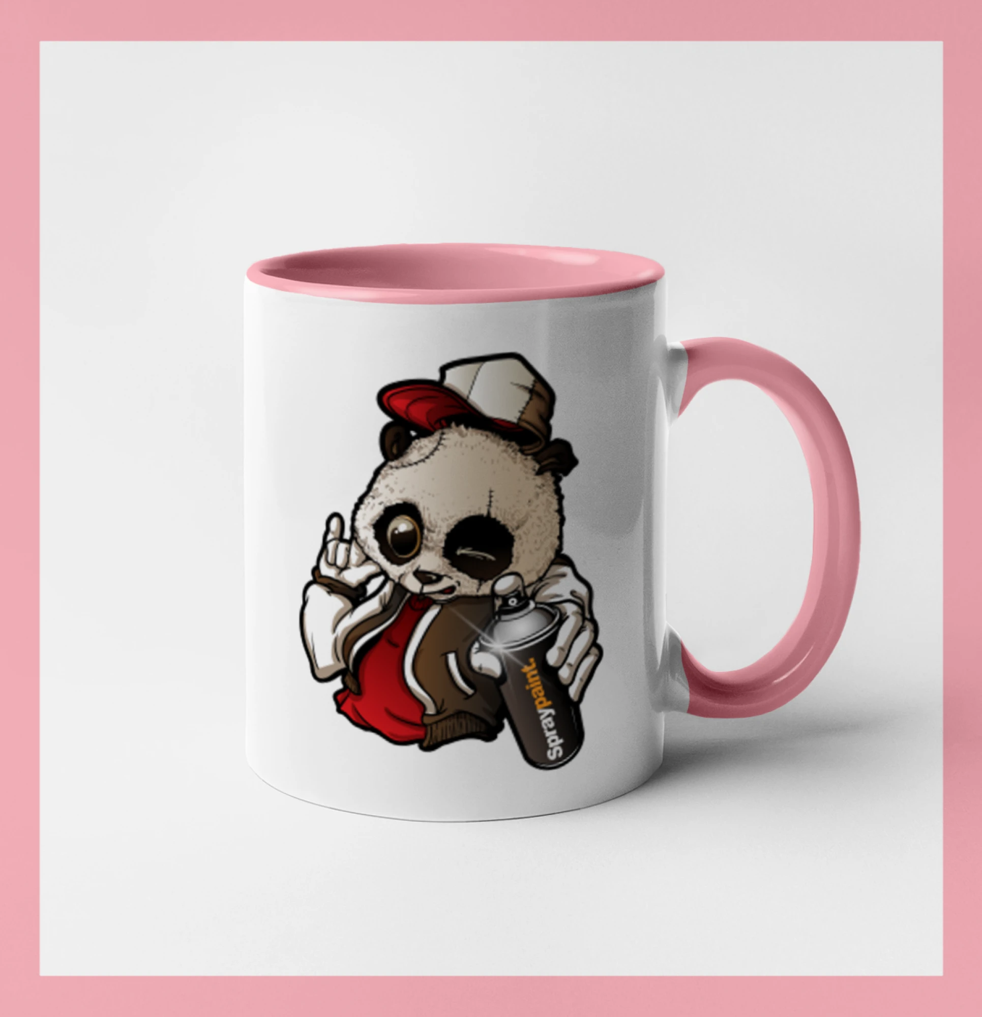 Grafické tričká - Graffiti panda - Hrnček 