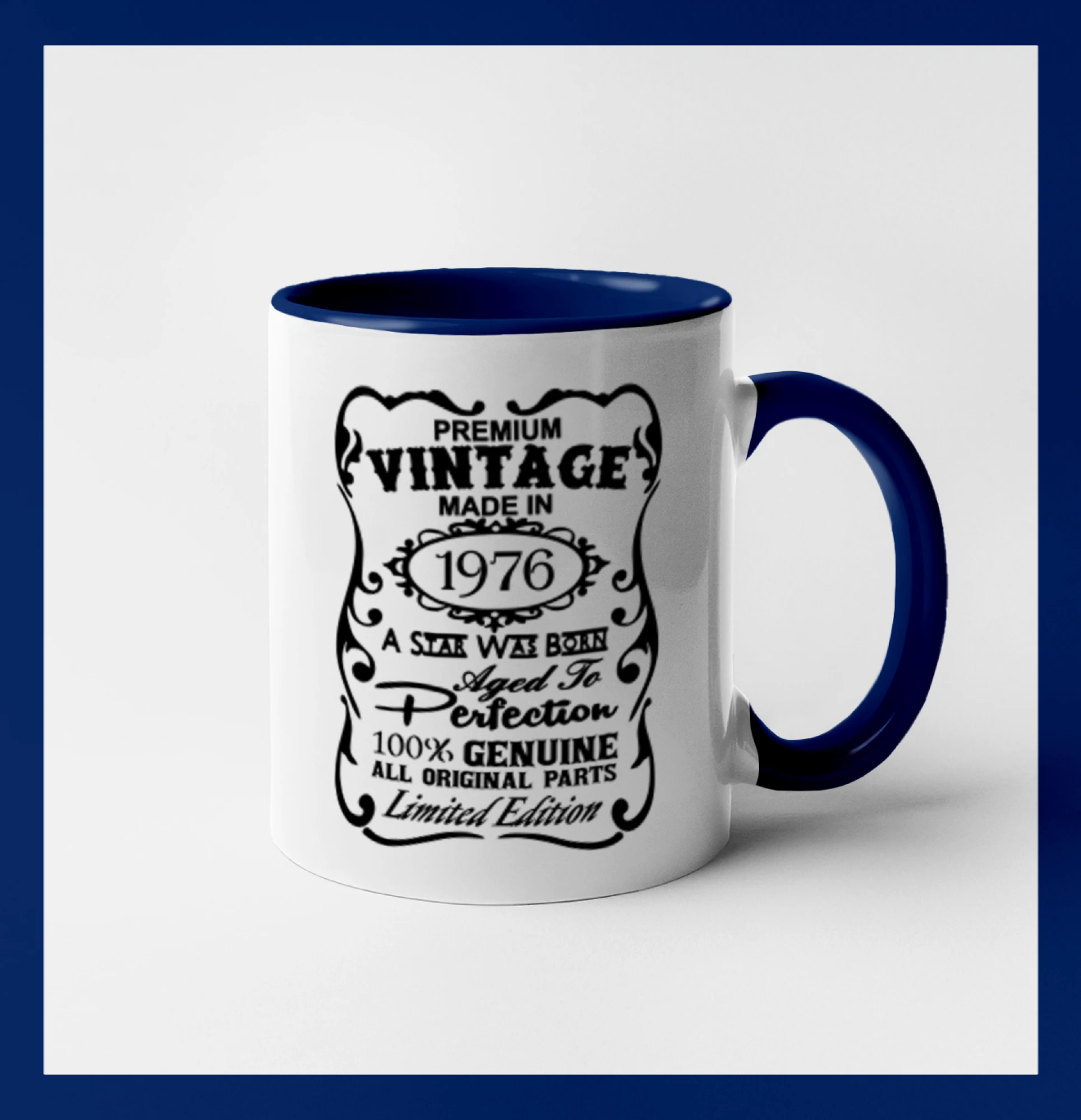 Trička s ročníkom 1976 - Vintage Etiketa - 1976 - Hrnček 