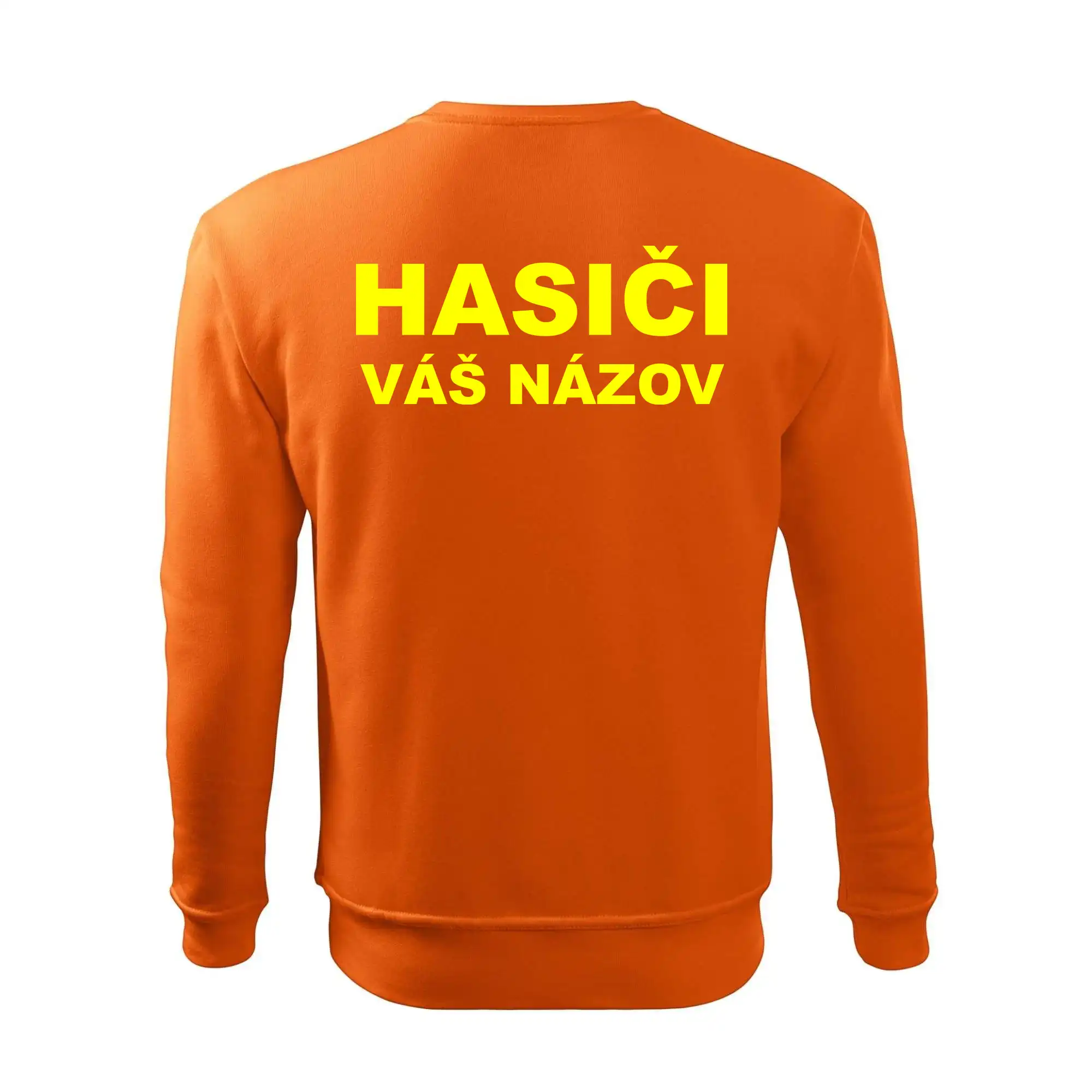 Hasiči - žltý nápis - váš názov zboru