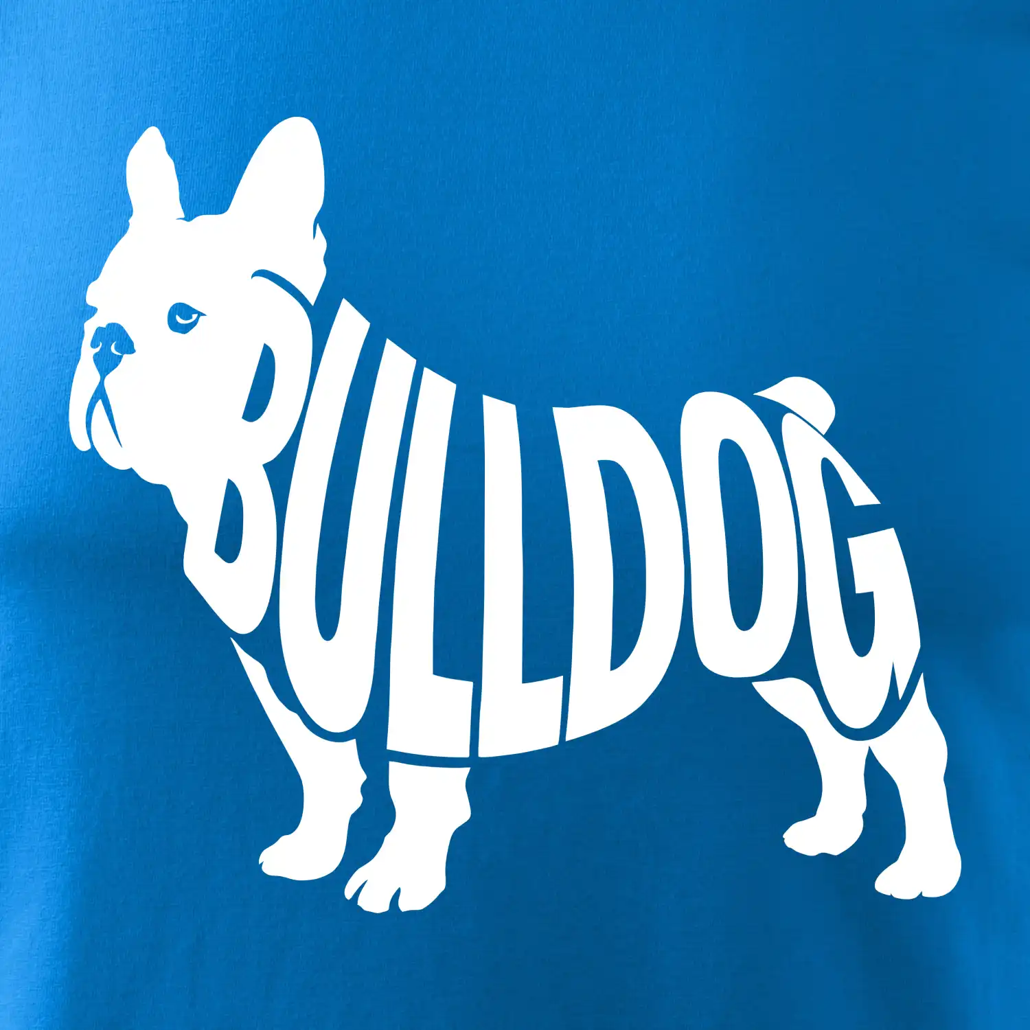 Bulldog  nápis v těle