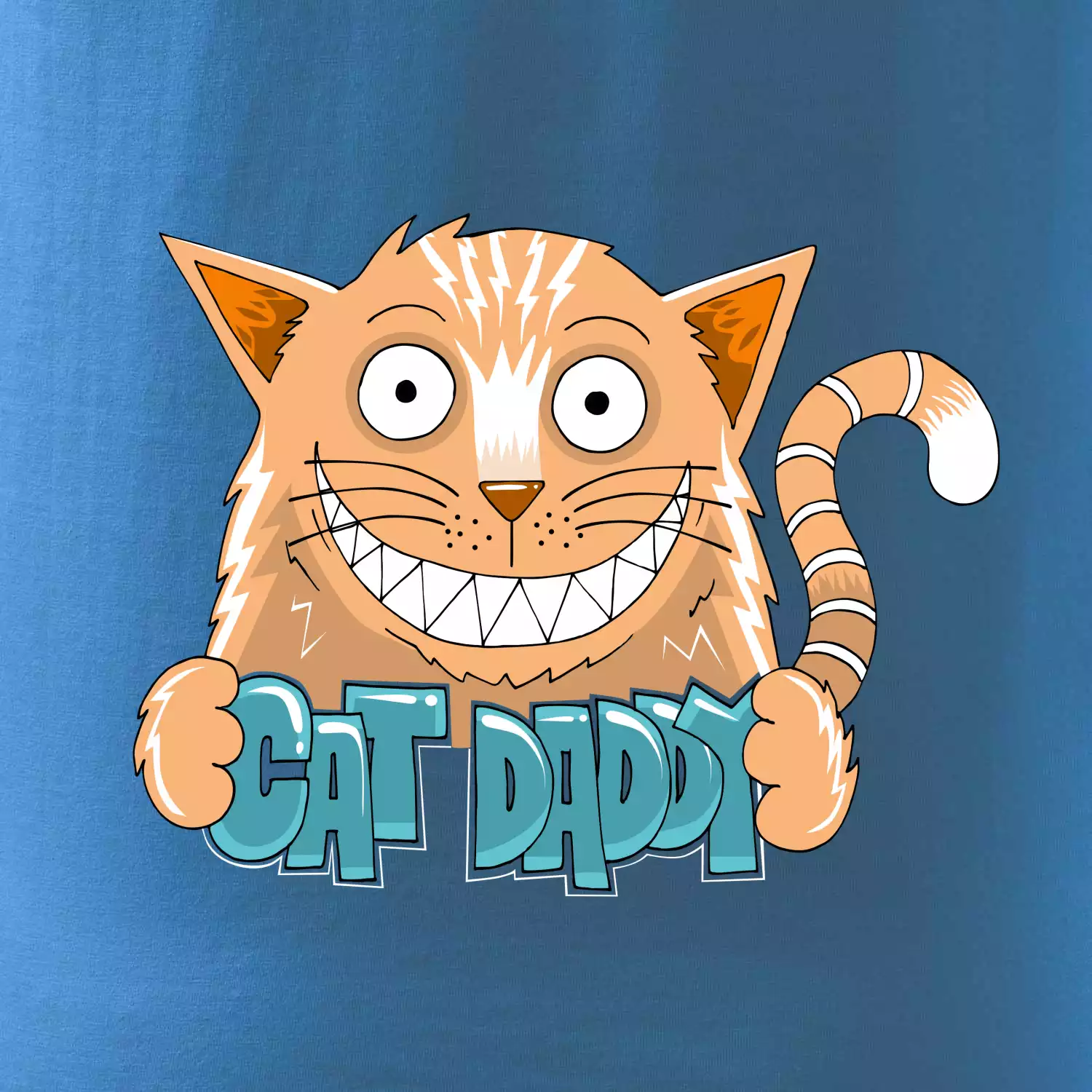 Cat daddy s vyceněnými zuby (Pecka design)