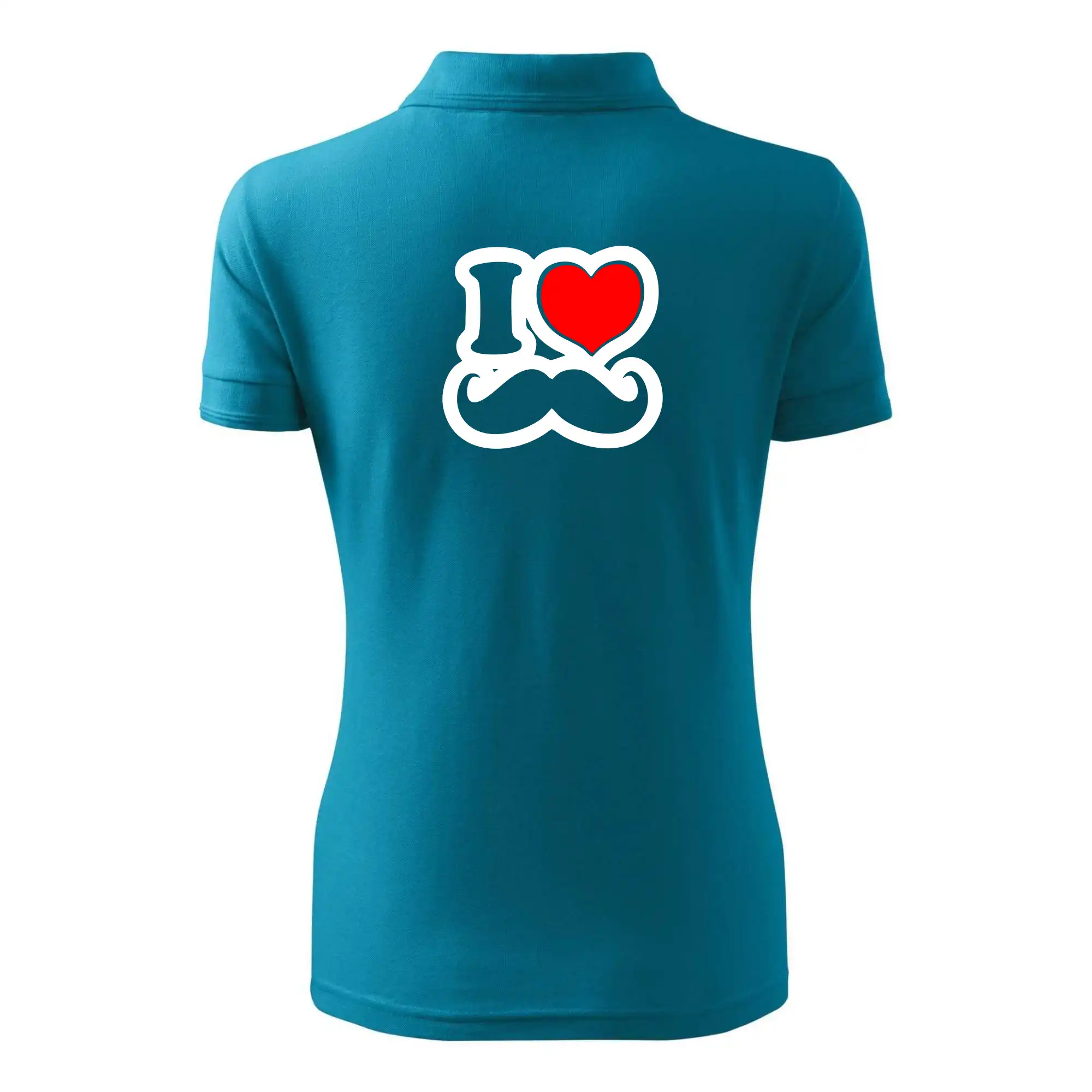 i love mustache - obrys