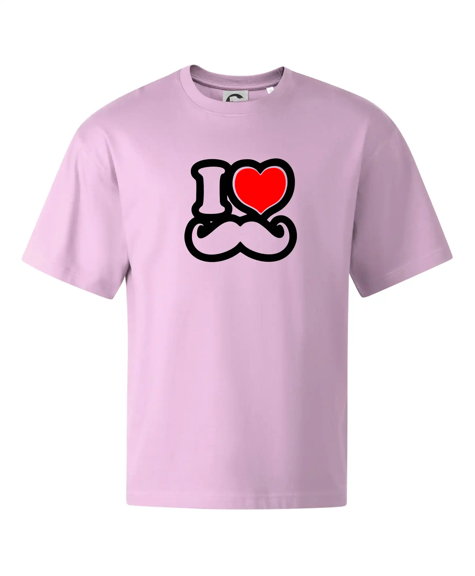 i love mustache - obrys
