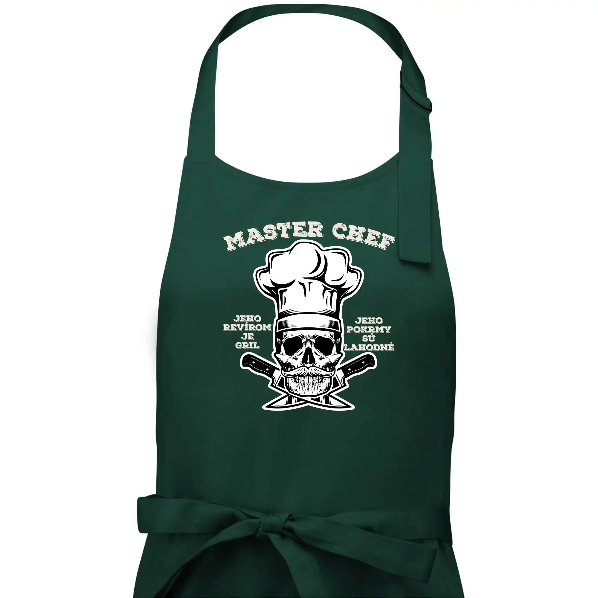 Tričká a zástery na grilovanie - Master chef revír SK - Pánska zástera na varenie