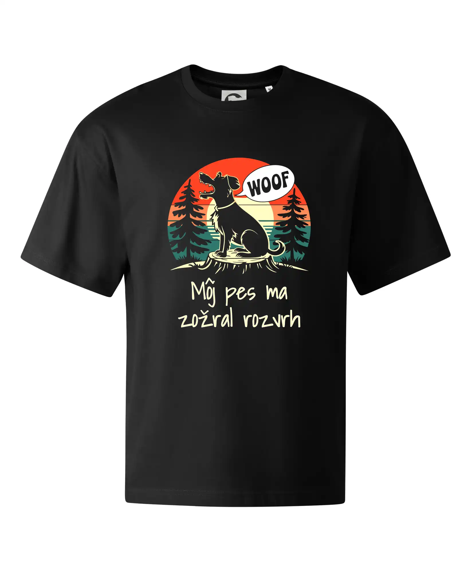 Tričká na ukončenie štúdia - Môj pes ma zožral rozvrh - Stage unisex - OVERSIZE