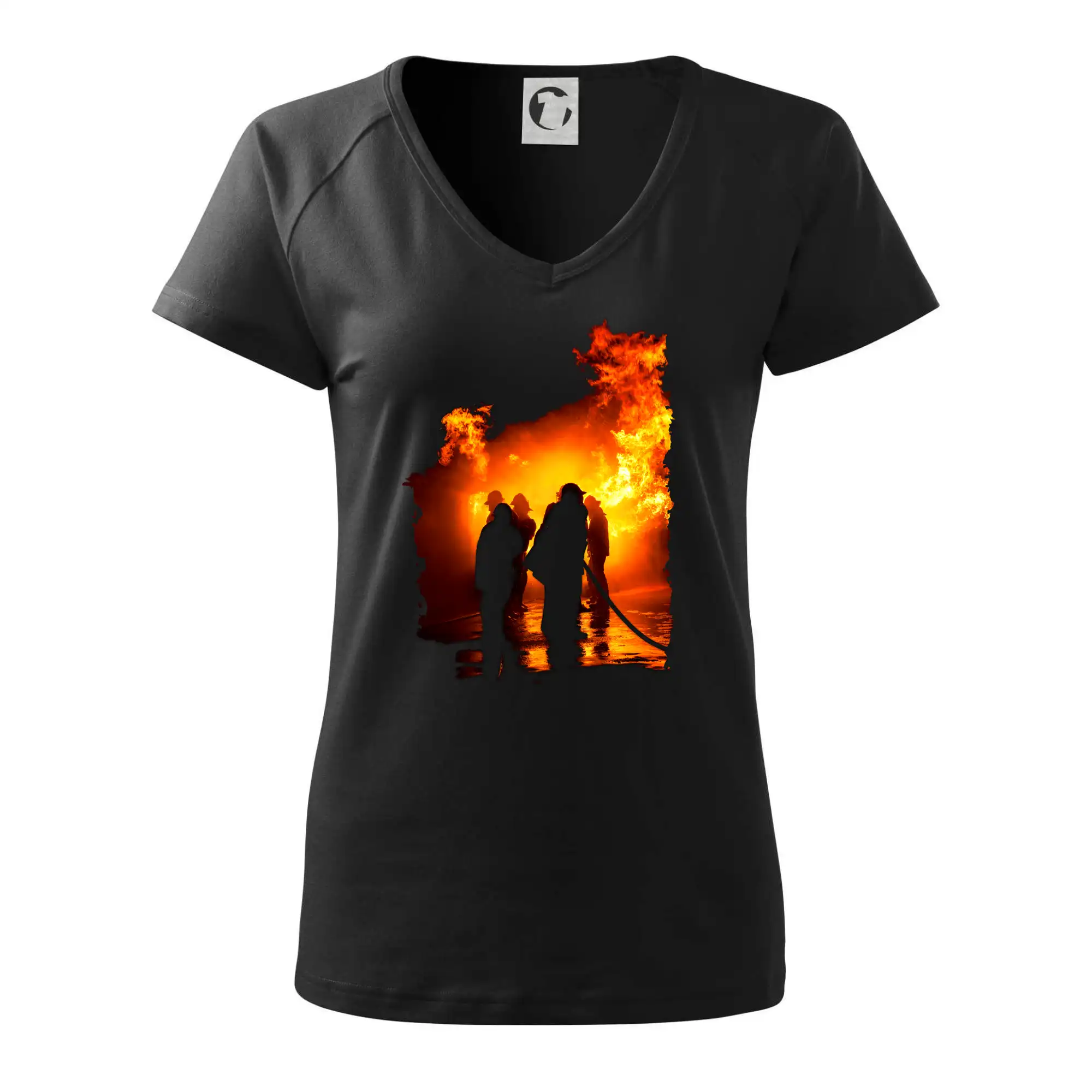 Originálne tričká pre hasičov - Hasiči pri zásahu - Tričko dámske Dream