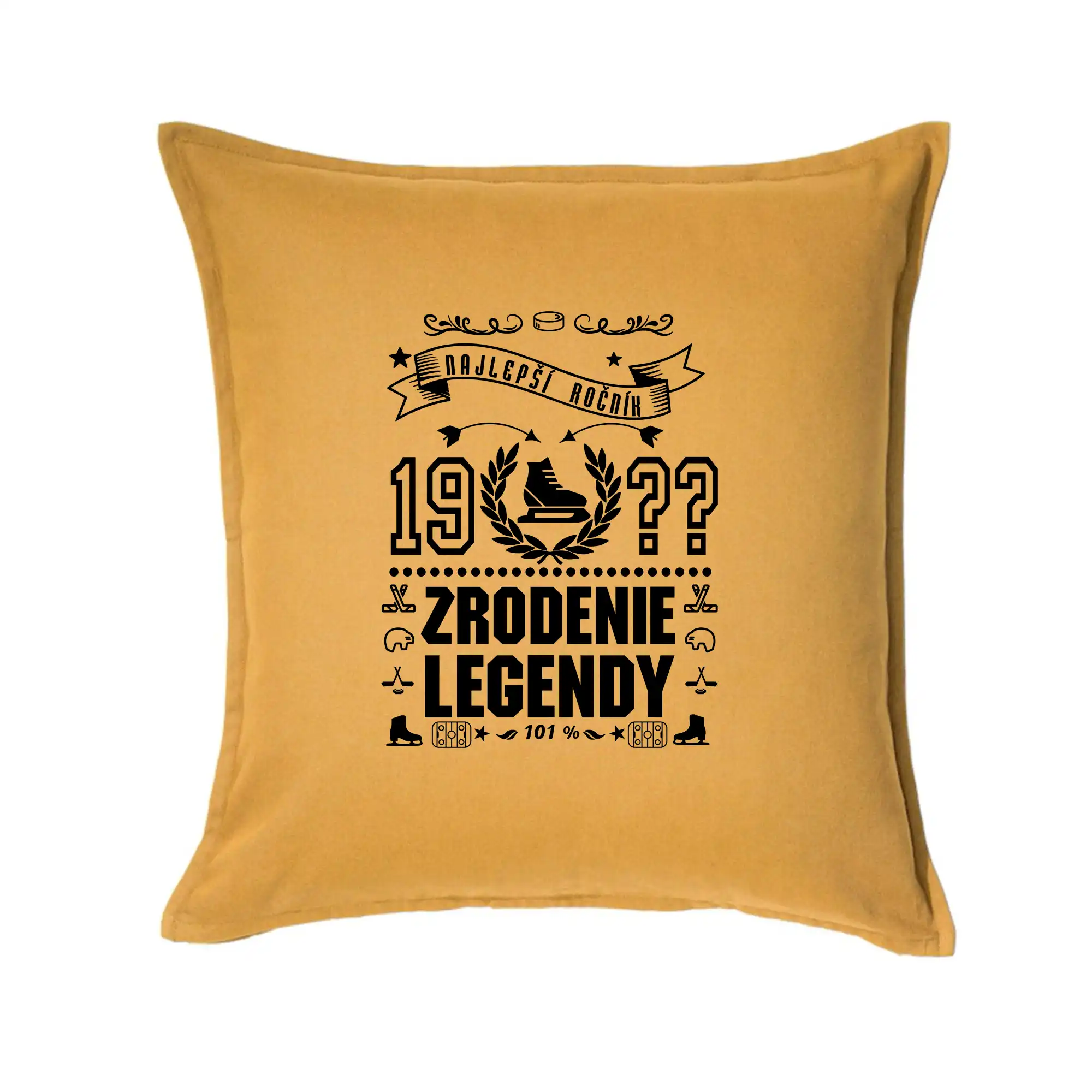 Trička Zrodenie legendy - Zrodenie legendy pre hokejistu - Vankúš 50x50