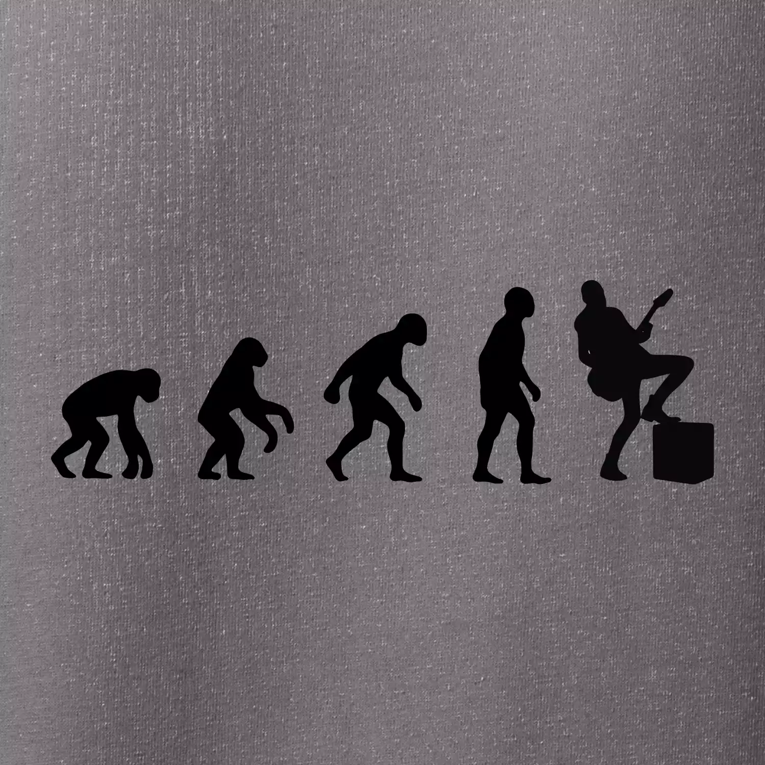 Evoluce kytarista - noha na kombu