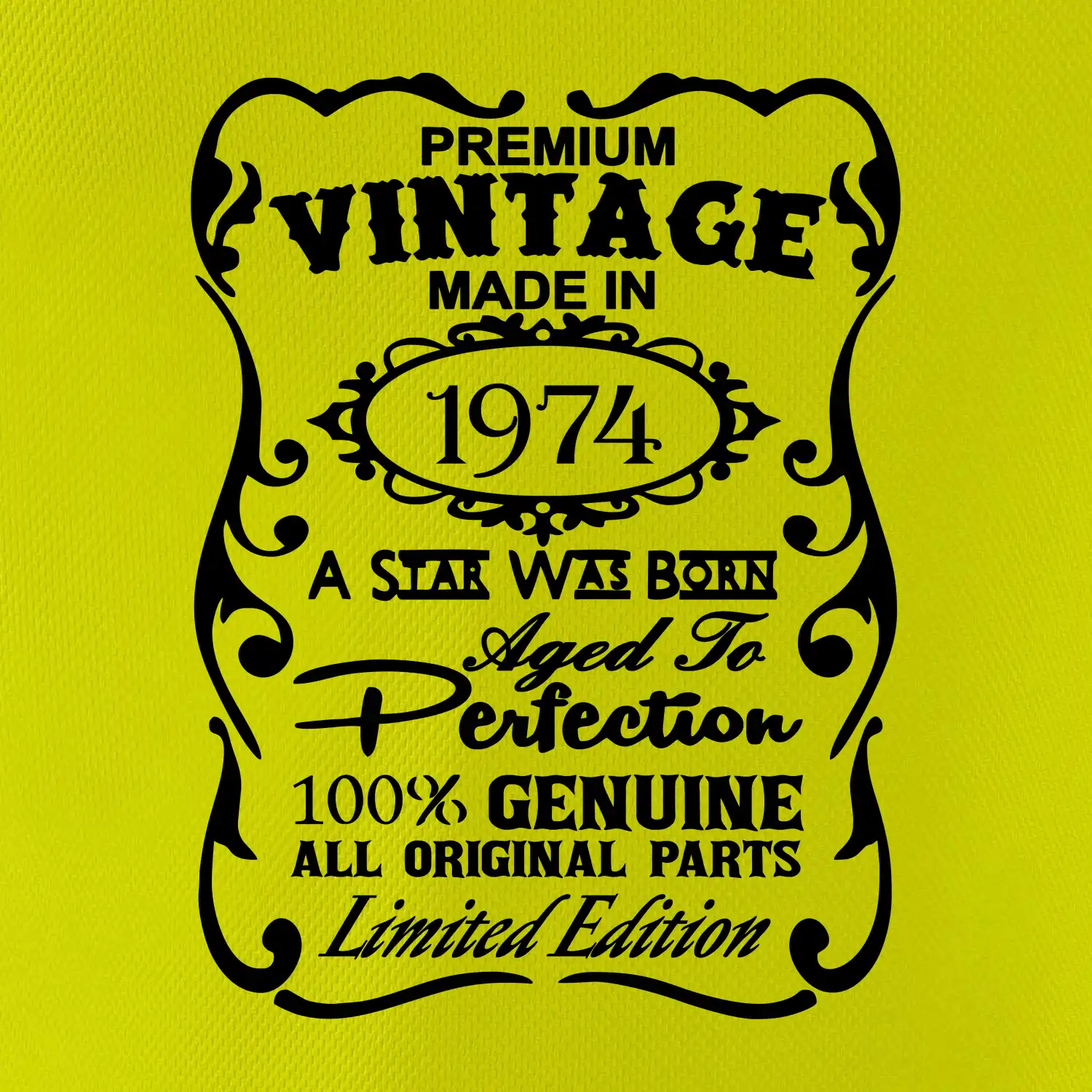 Vintage Etiketa - 1974