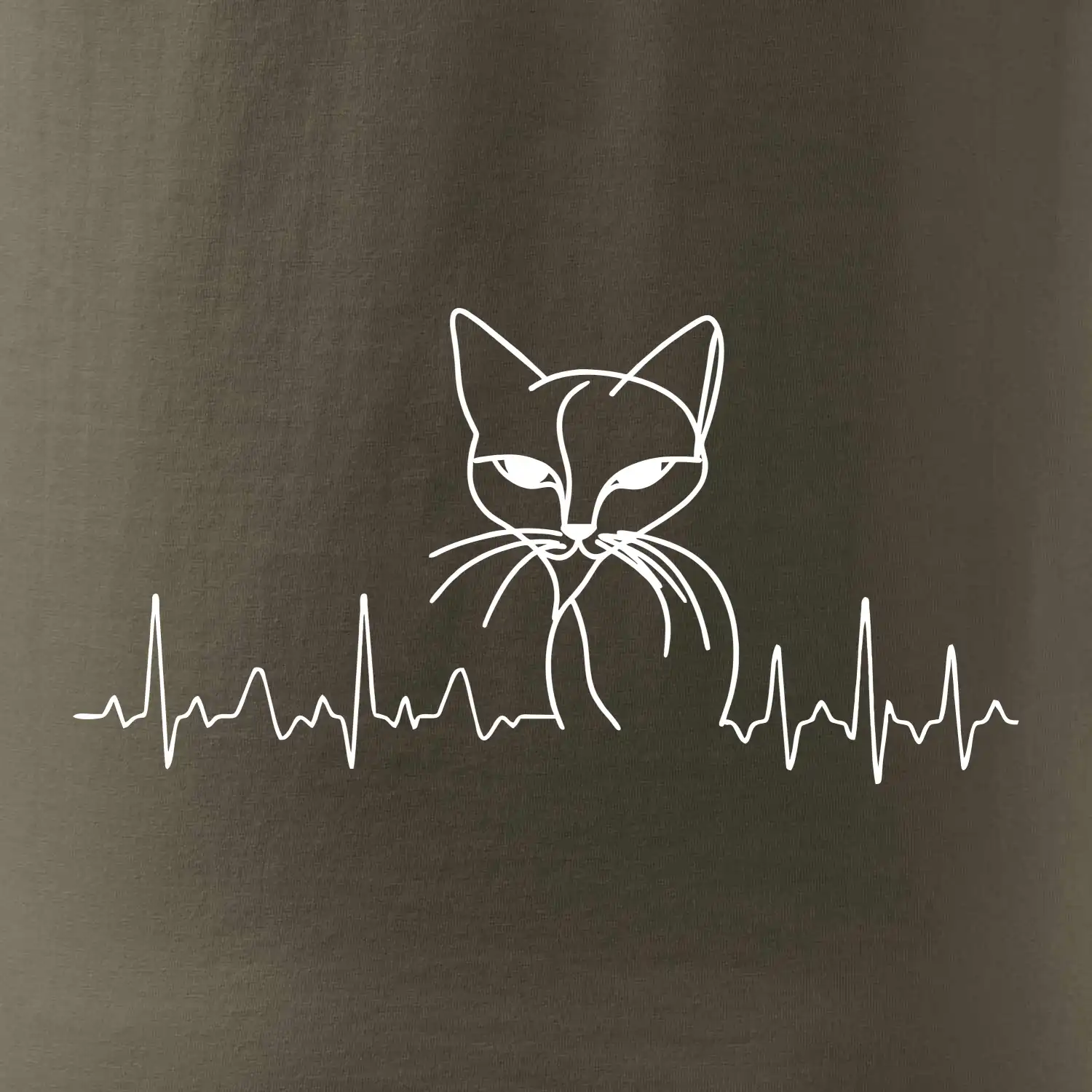 EKG křivka kočka