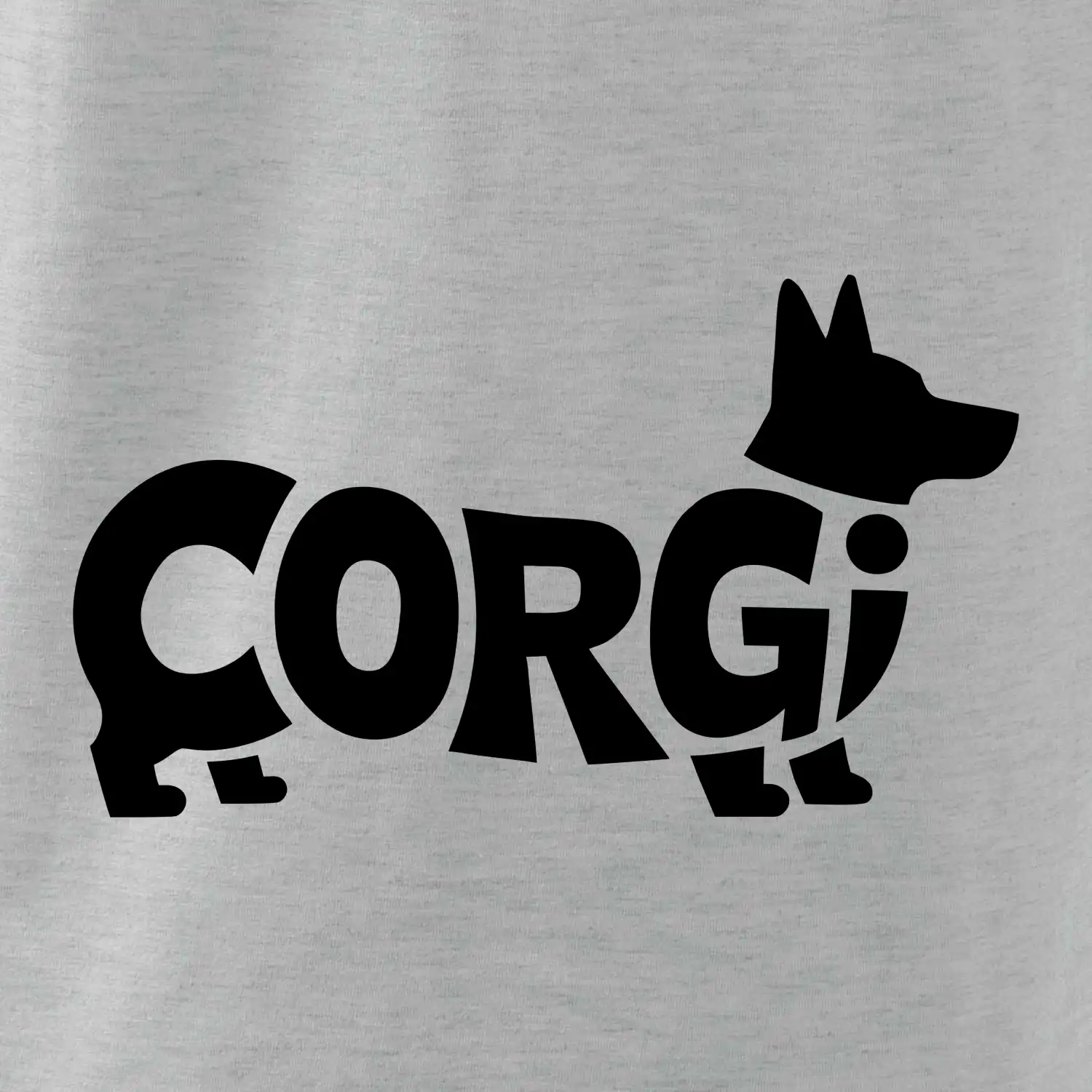 Corgi nápis v těle