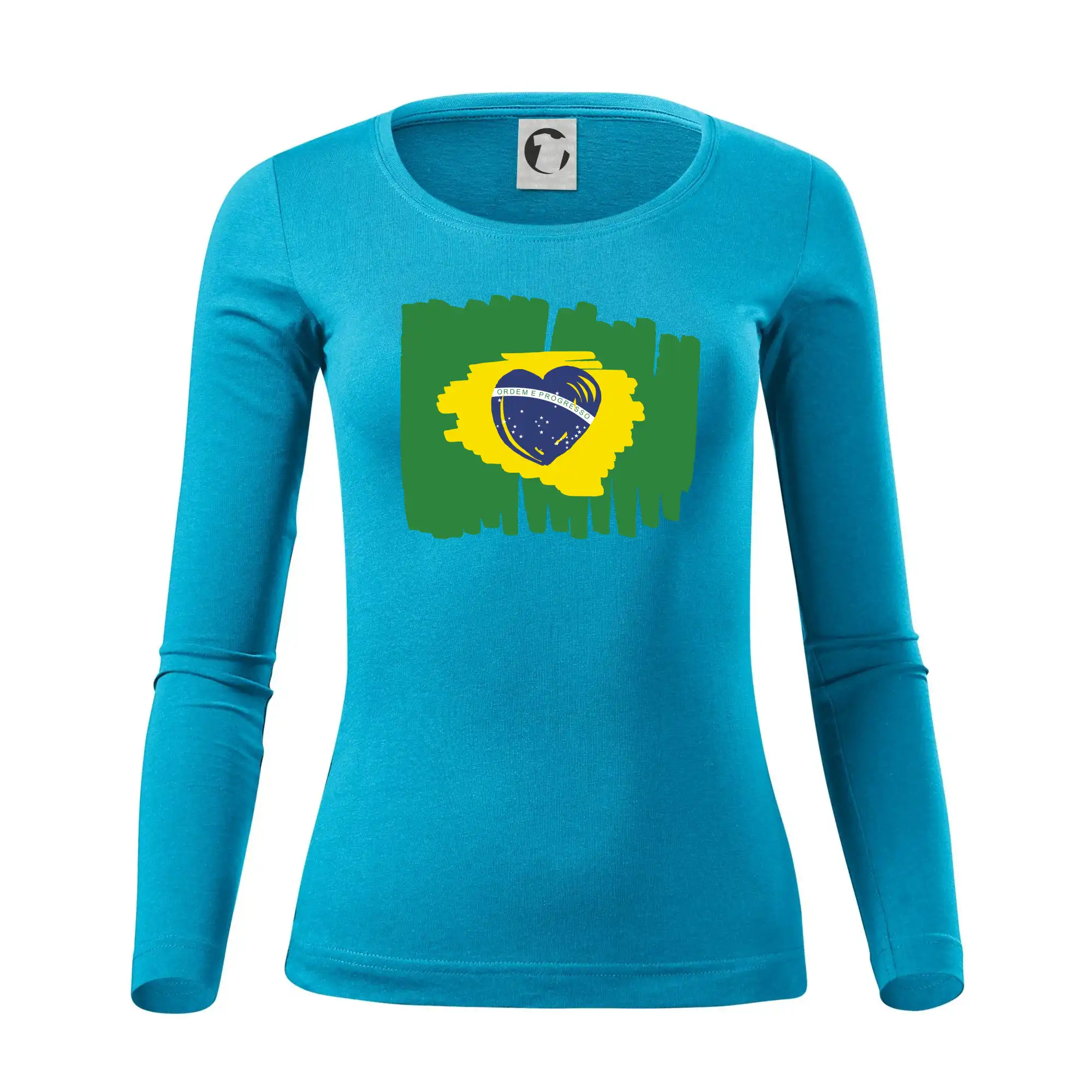 Brazílie vlajka srdce