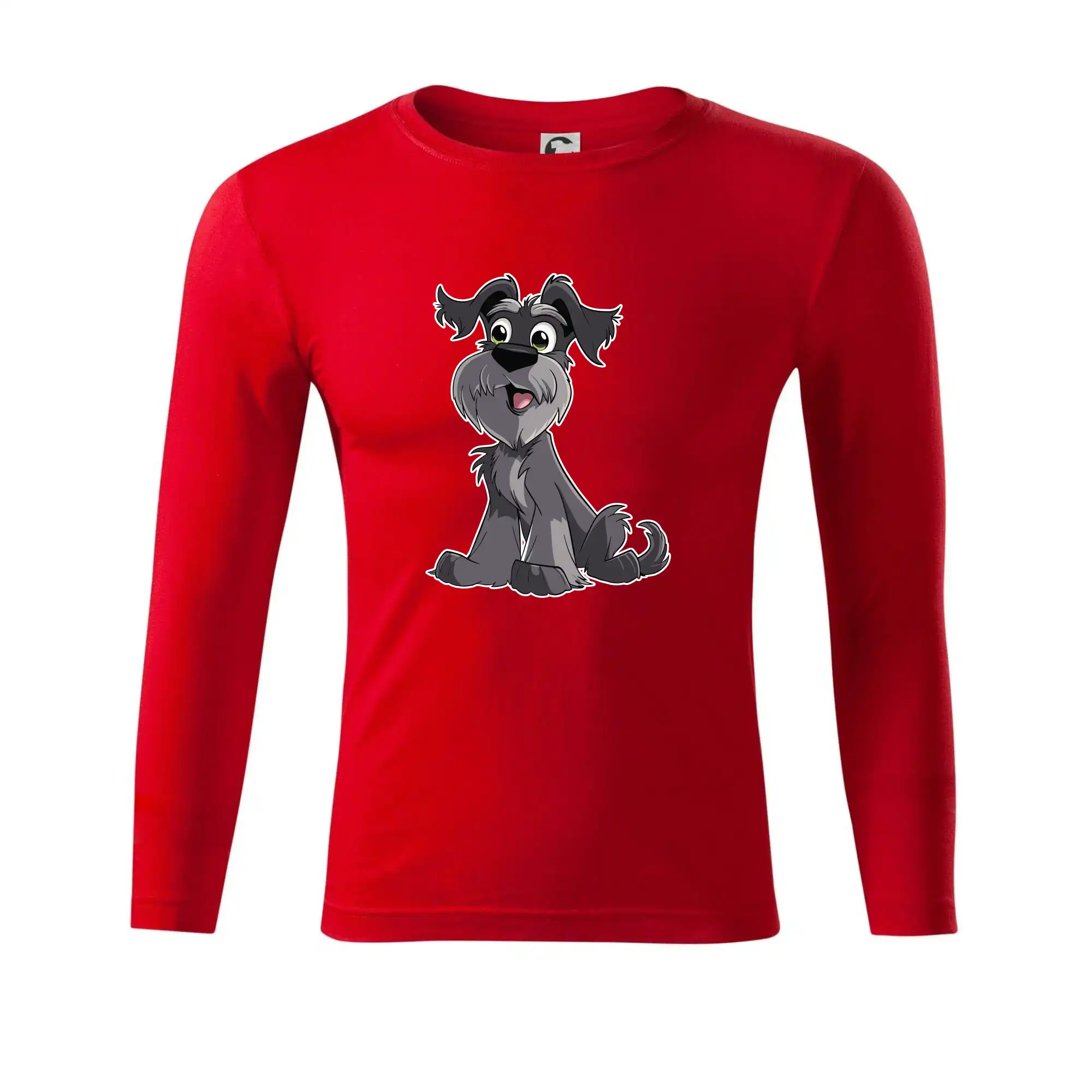 Knírač kreslený sedící