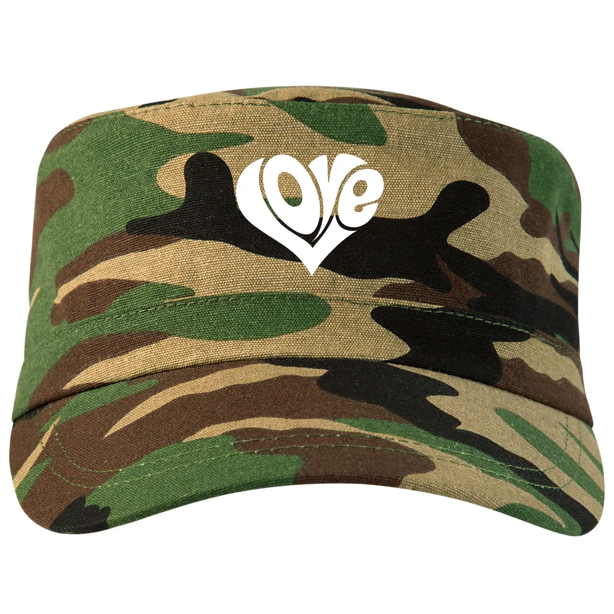 Tričká pre zamilovaných - Love nápis jednoduchý - Šiltovka CAMO