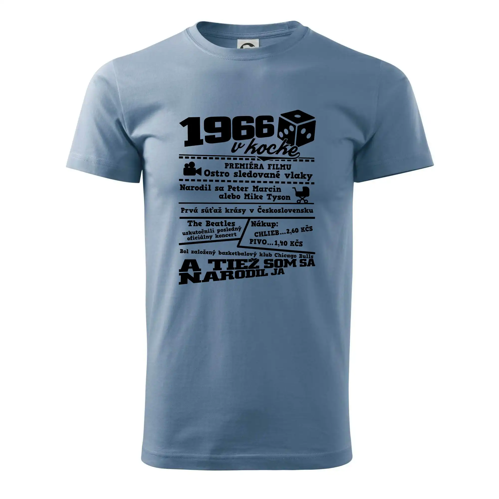 1966 v kocke - Pánske tričko nižšej gramáže