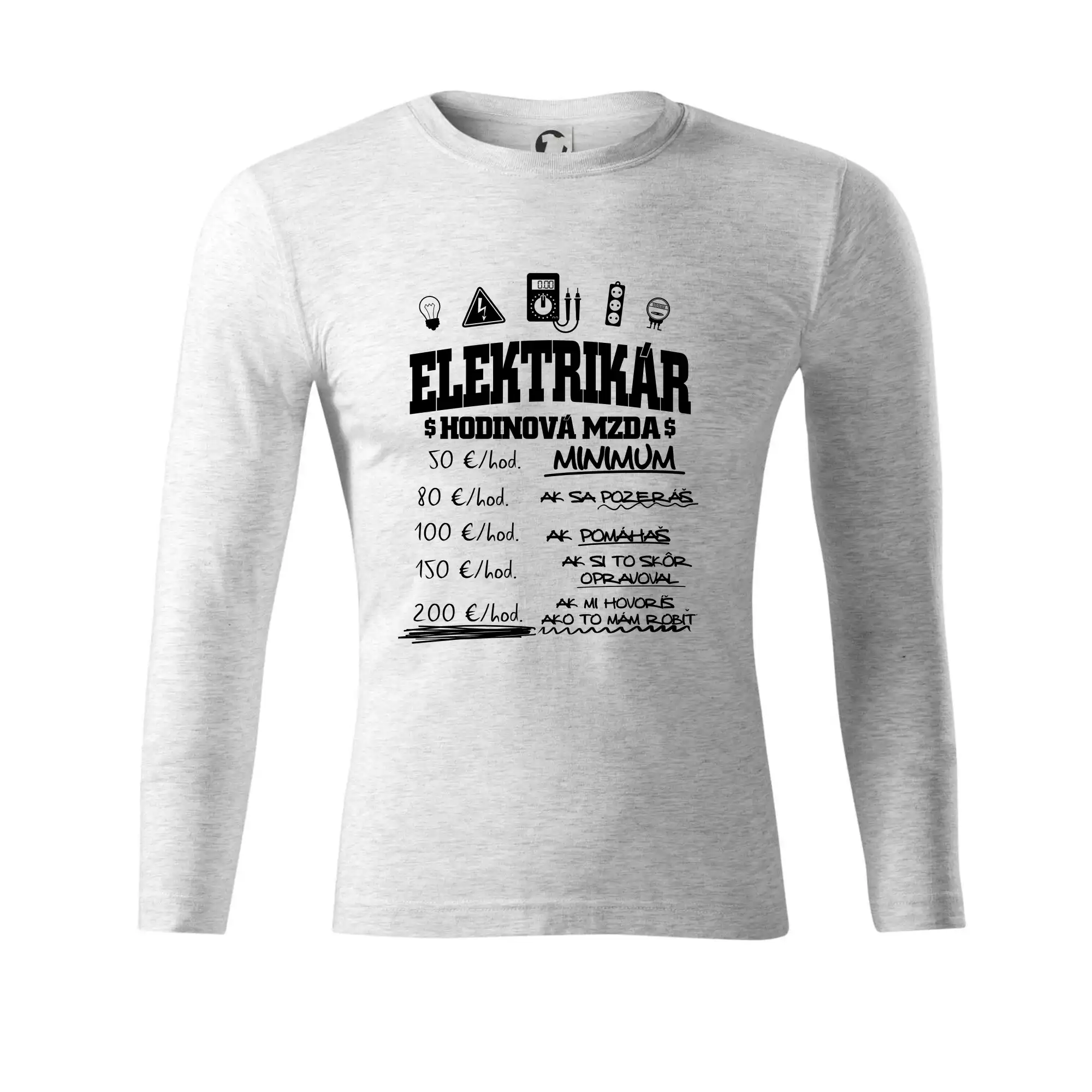 Hodinová mzda elektrikár SK