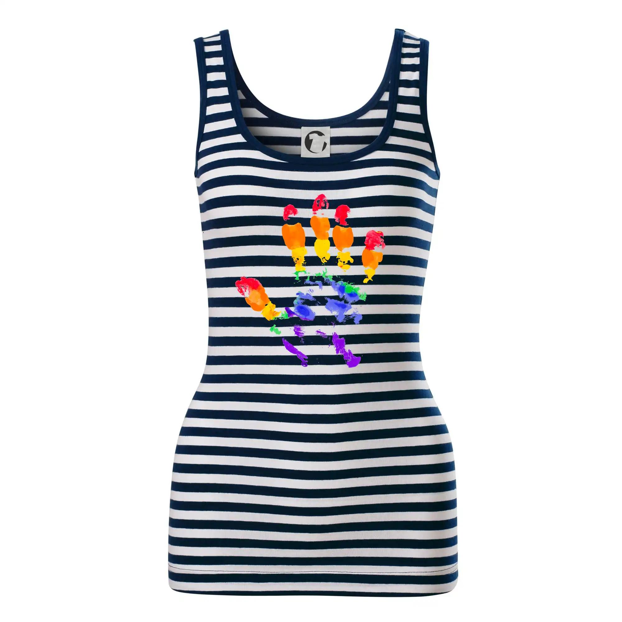 Tričká pre LGBT a Queer komunitu - LGBT hand print - Sailor tielko na vodu