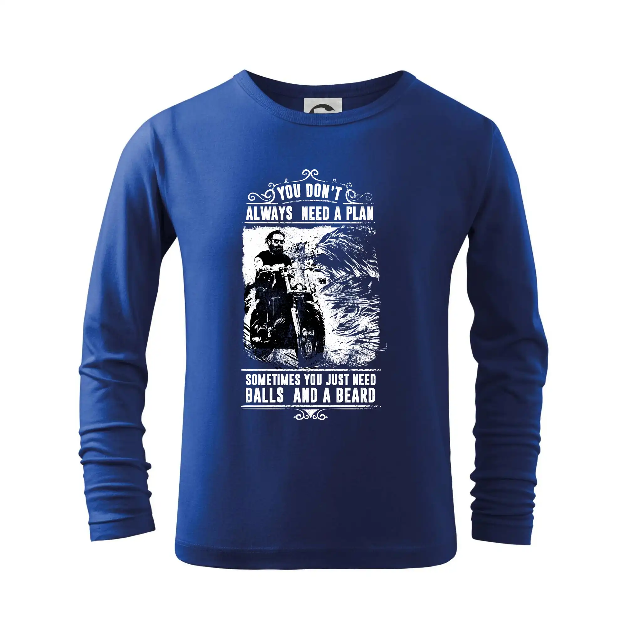 Tričká pre motorkárov¨ - You Don t Always Need a Plan - Tričko detské Long Sleeve